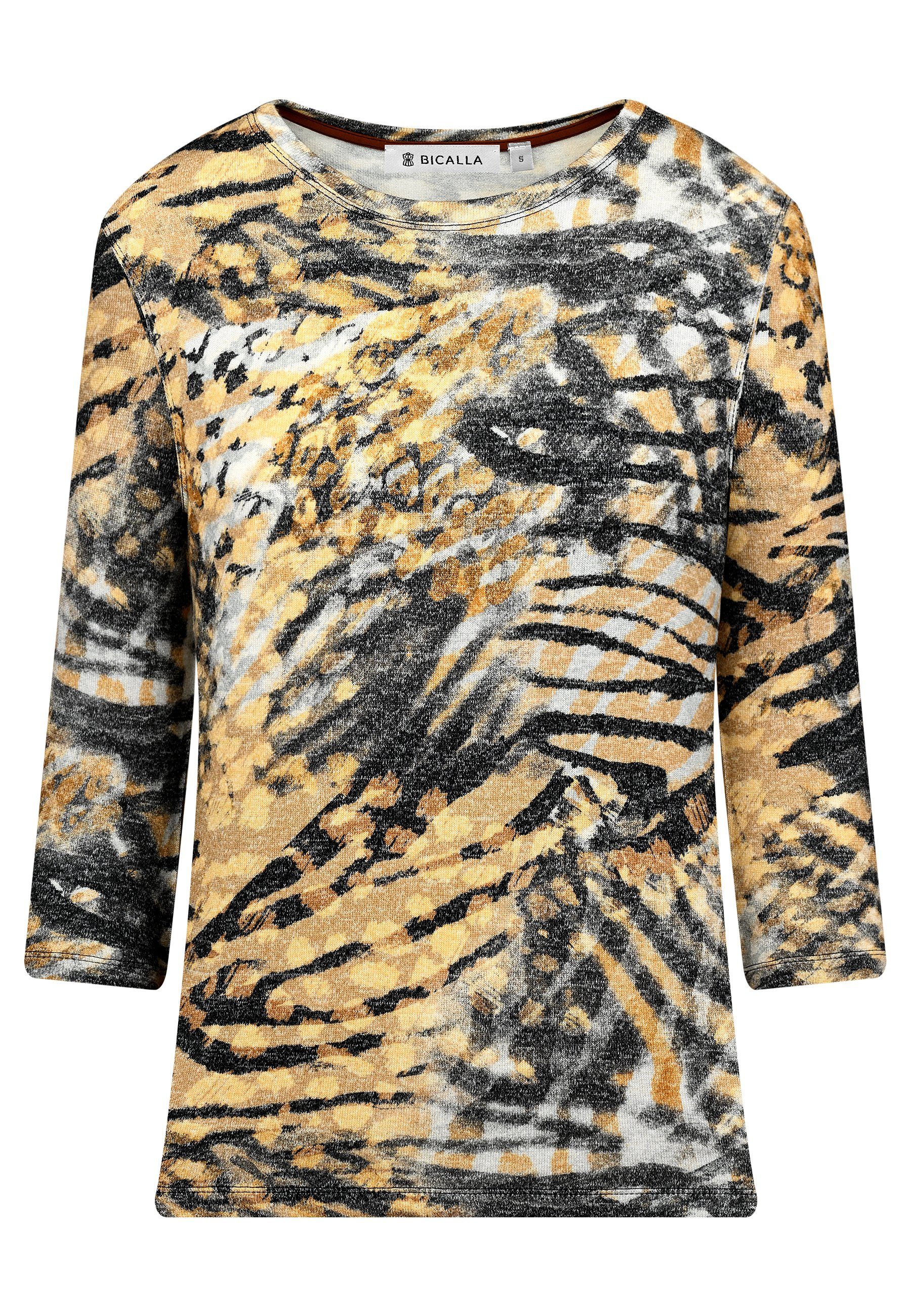 BICALLA T-Shirt Shirt Animal Print - 03/beige-black (1-tlg)