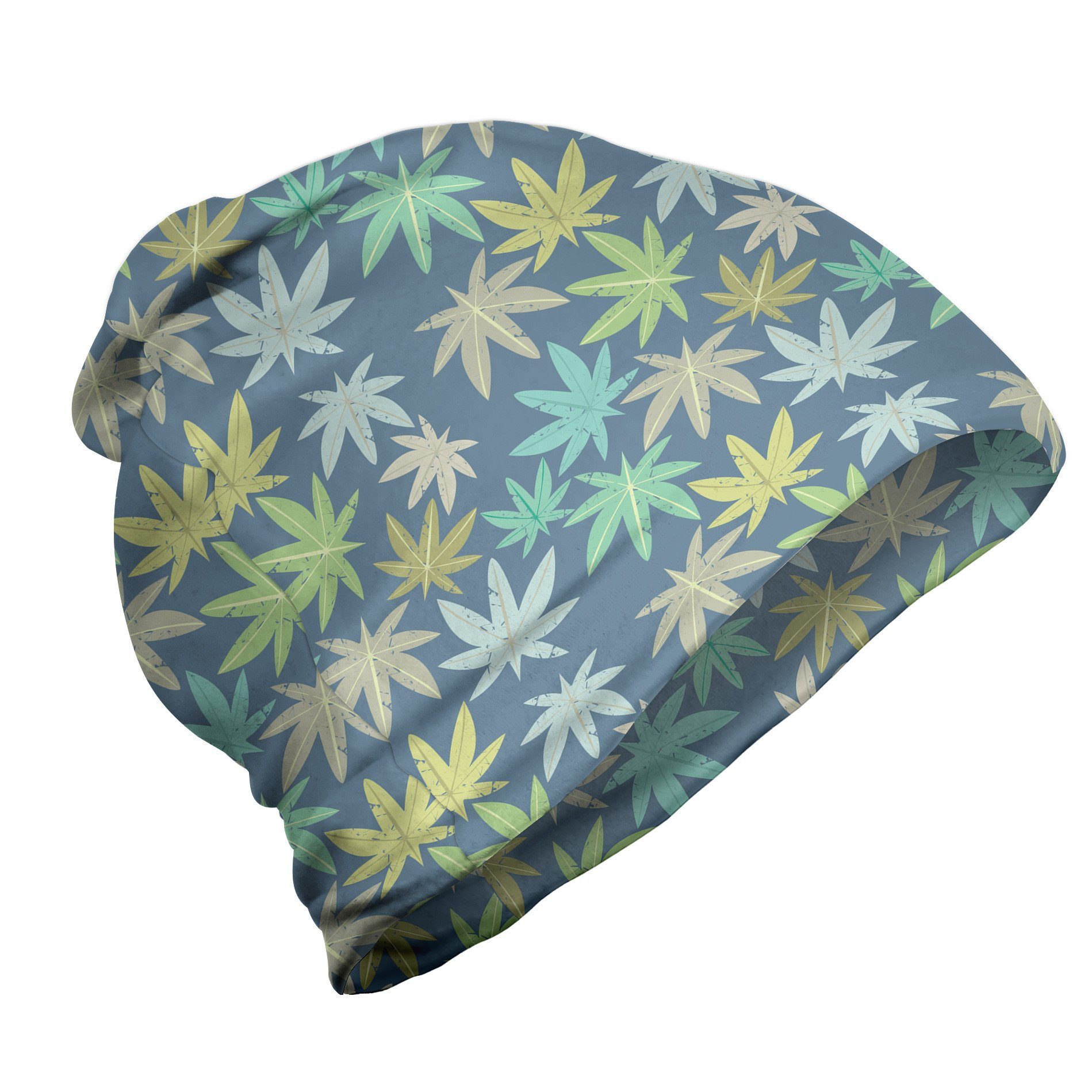 Abakuhaus Beanie Wandern im Freien Exotisch Tropic Jungle Leaves