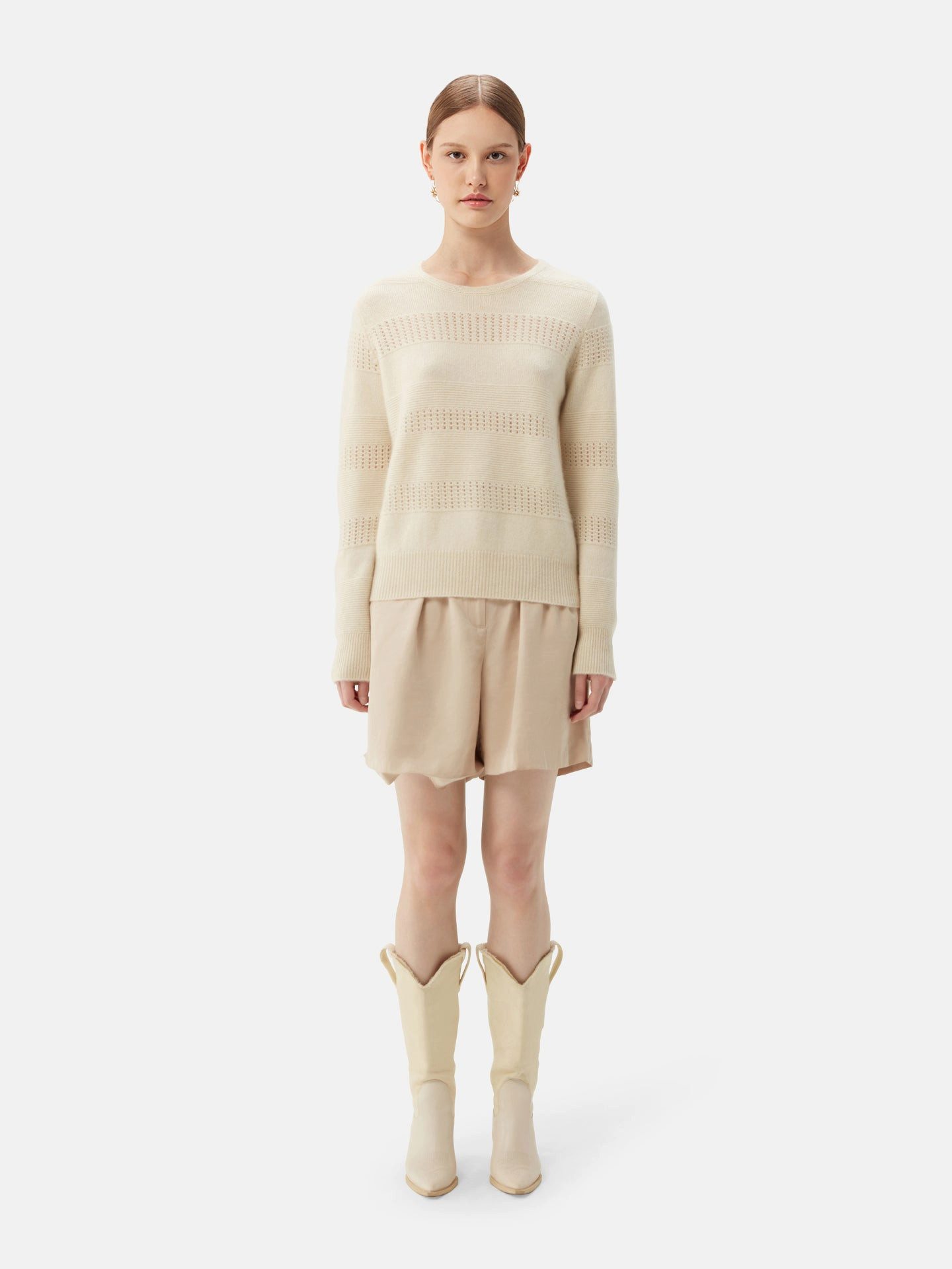 GOBI Cashmere Rundhalspullover Leichter Kaschmir Pullover günstig online kaufen