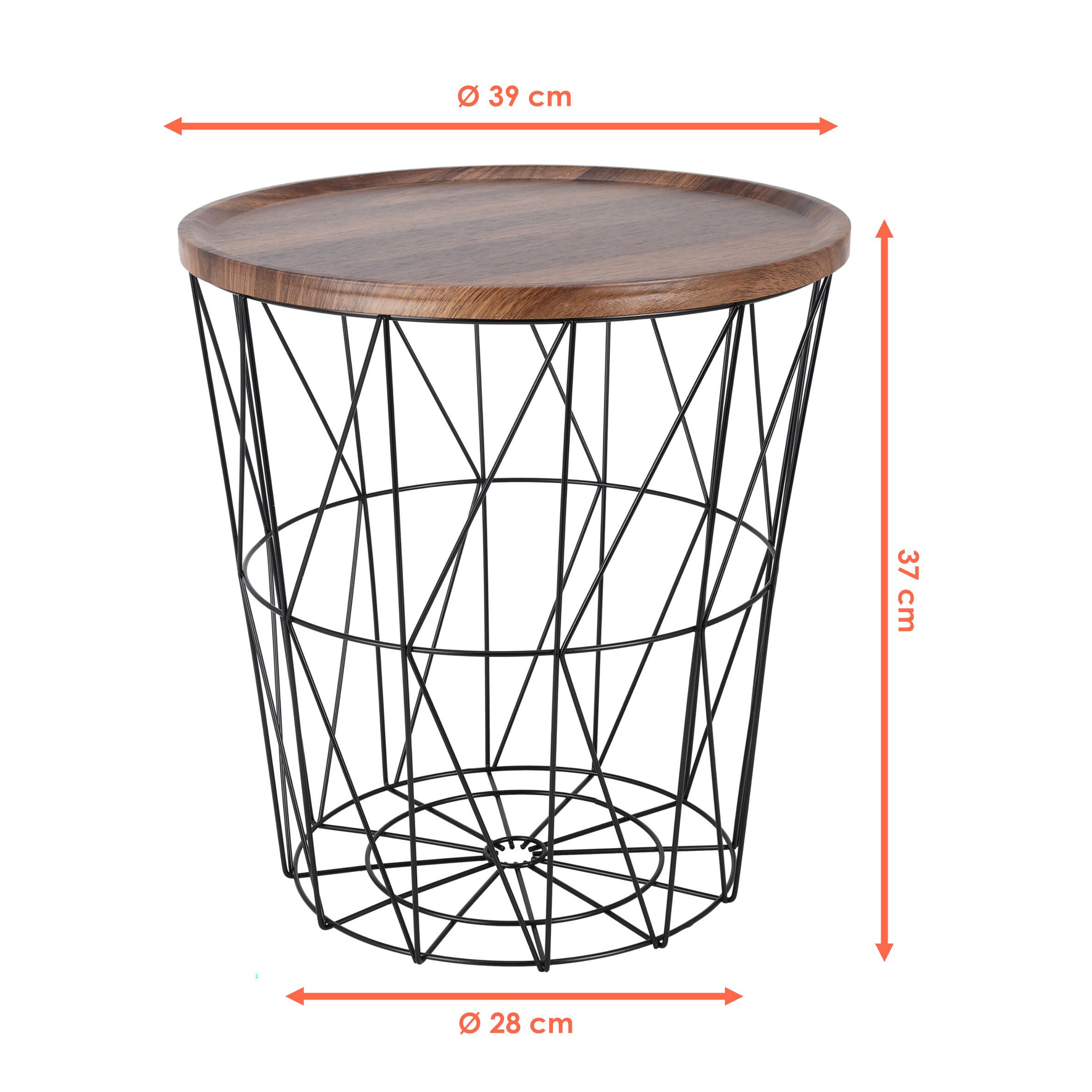 Spetebo Beistelltisch Metall Gitterkorb Beistelltisch (Anzahl, 1-St., Stück günstig online kaufen