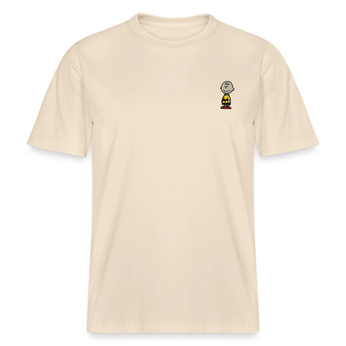 Spreadshirt T-Shirt Peanuts Charlie Brown Als Stickmotiv Relaxed Fit Unisex T-Shirt (1-tlg)