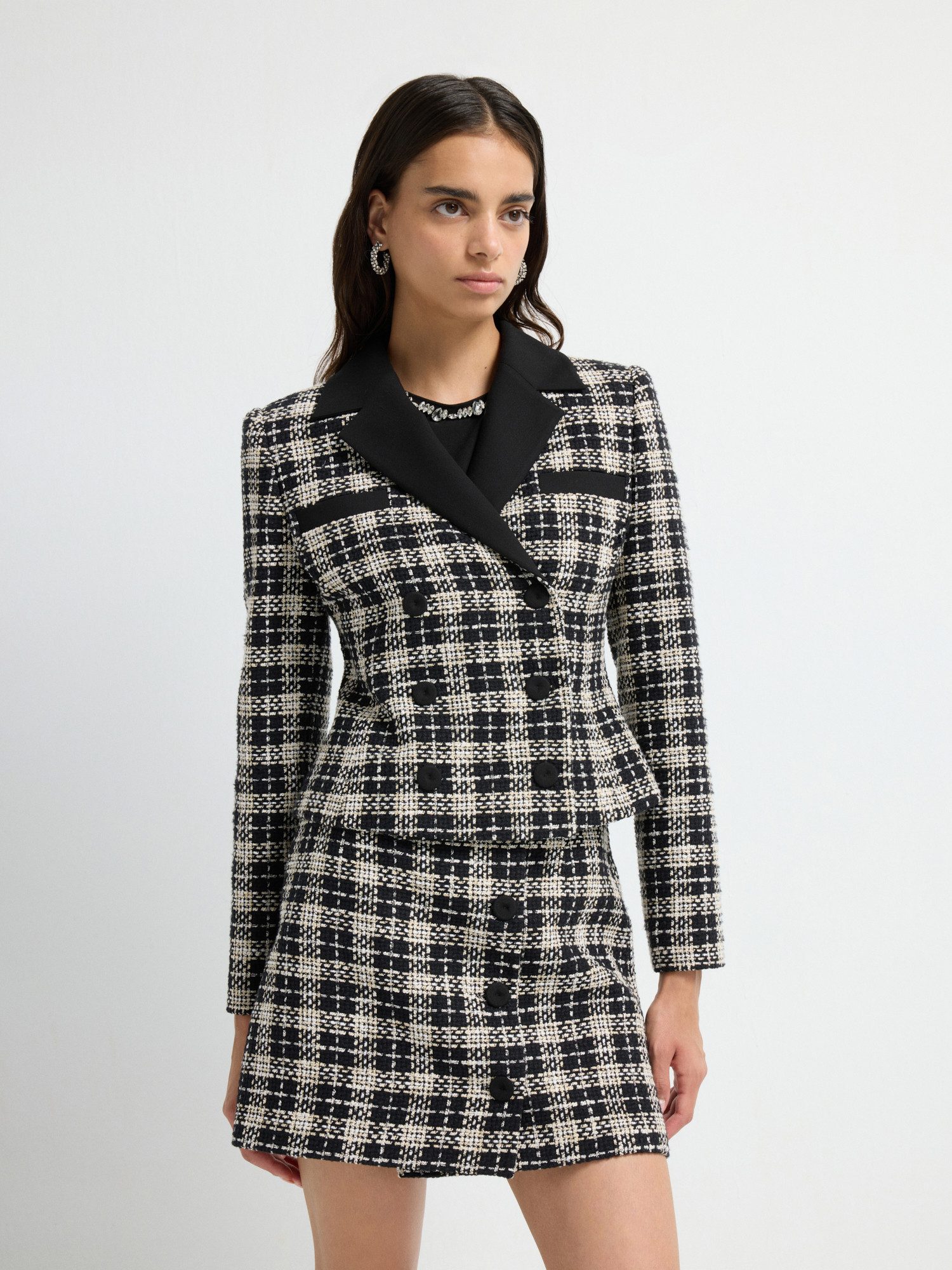 adL Kurzblazer Tweedjacke