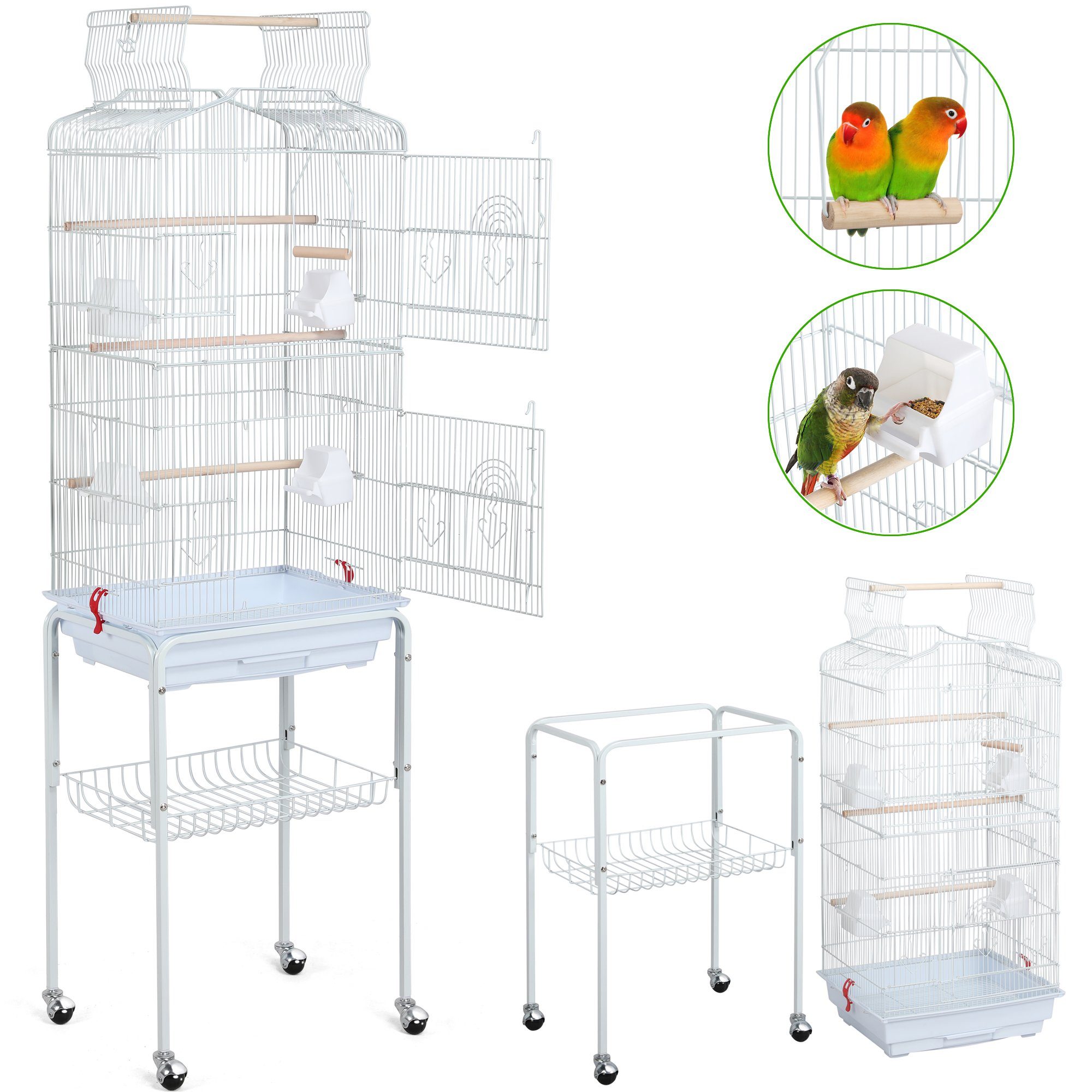 Yaheetech Vogelkäfig, Vogelbauer Vogelvoliere Käfig Vogelhaus günstig online kaufen