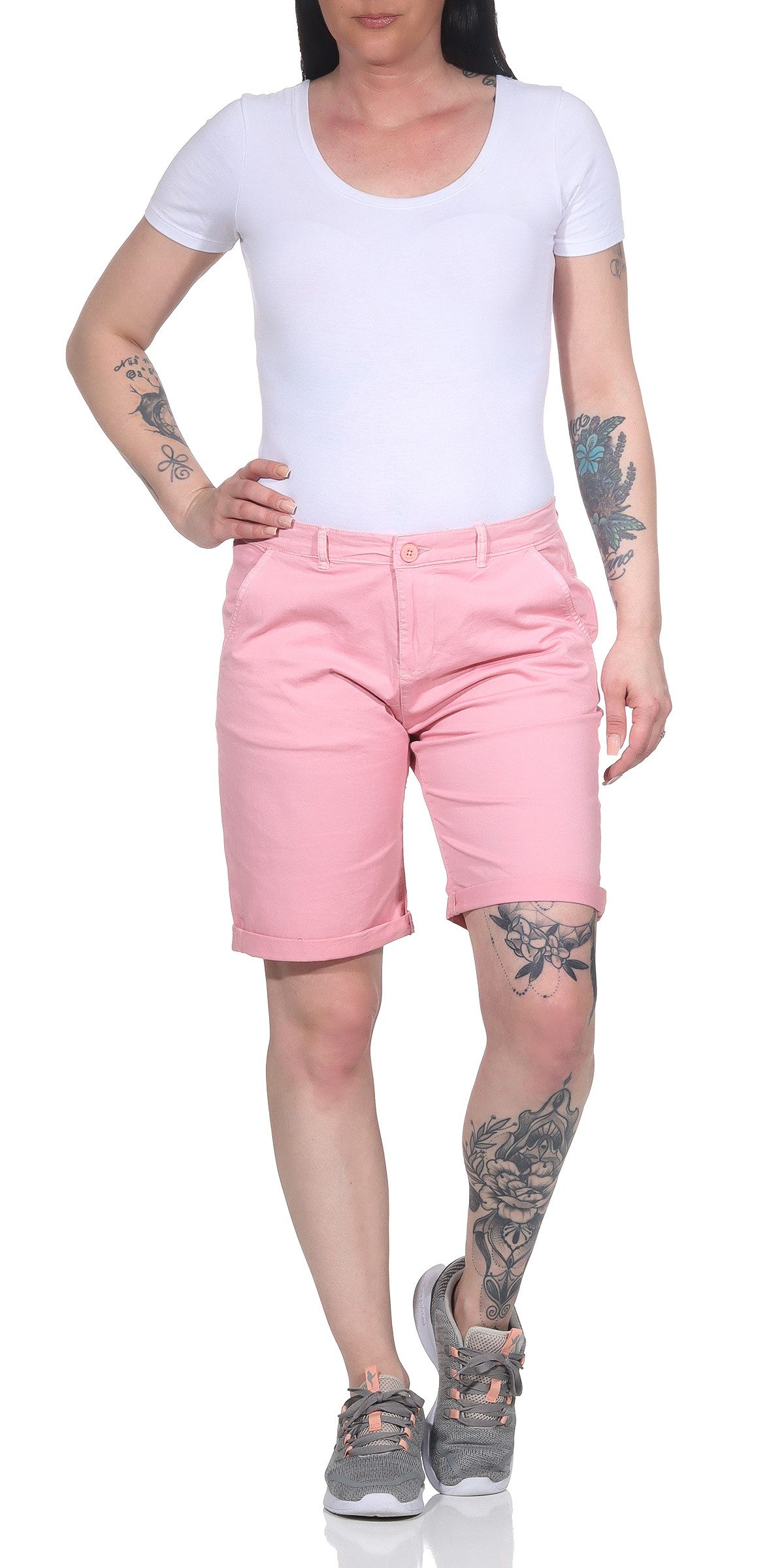 Geographical Norway Bermudas Geographical Norway Damen Bermuda 4048 L/42 Pink