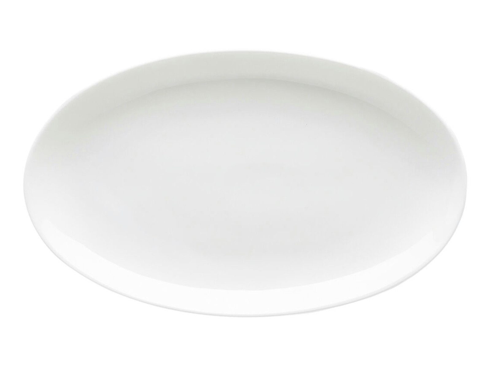 Rosenthal Servierplatte Jade Weiss Beilagenplatte 24 cm, Bone China, (Beilagenplatten), Platten