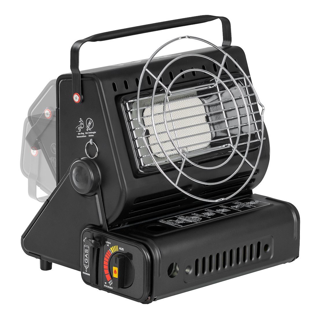Mianova Heizstrahler Camping Heizung 2in1 Heizstrahler Gasheizung tragbar 9 günstig online kaufen