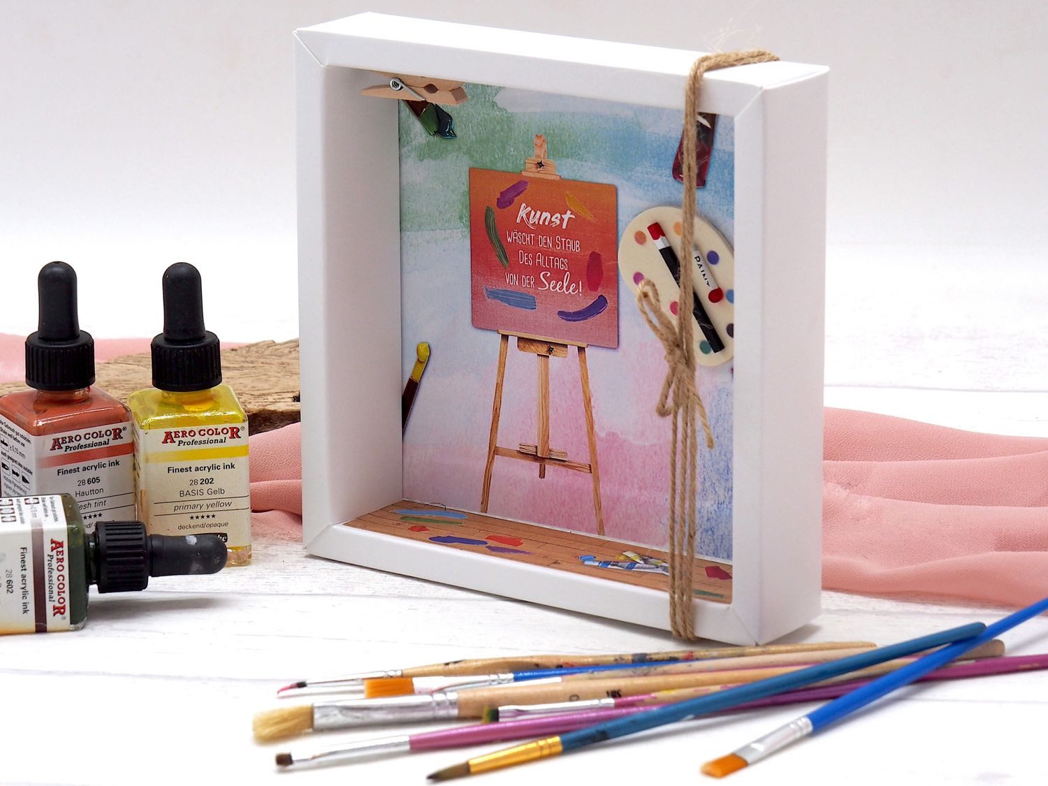 ZauberDeko Geschenkbox Geldgeschenk Malen Kunst Basteln Kreativität Geburtstag Künstler – Bild 4 von 5