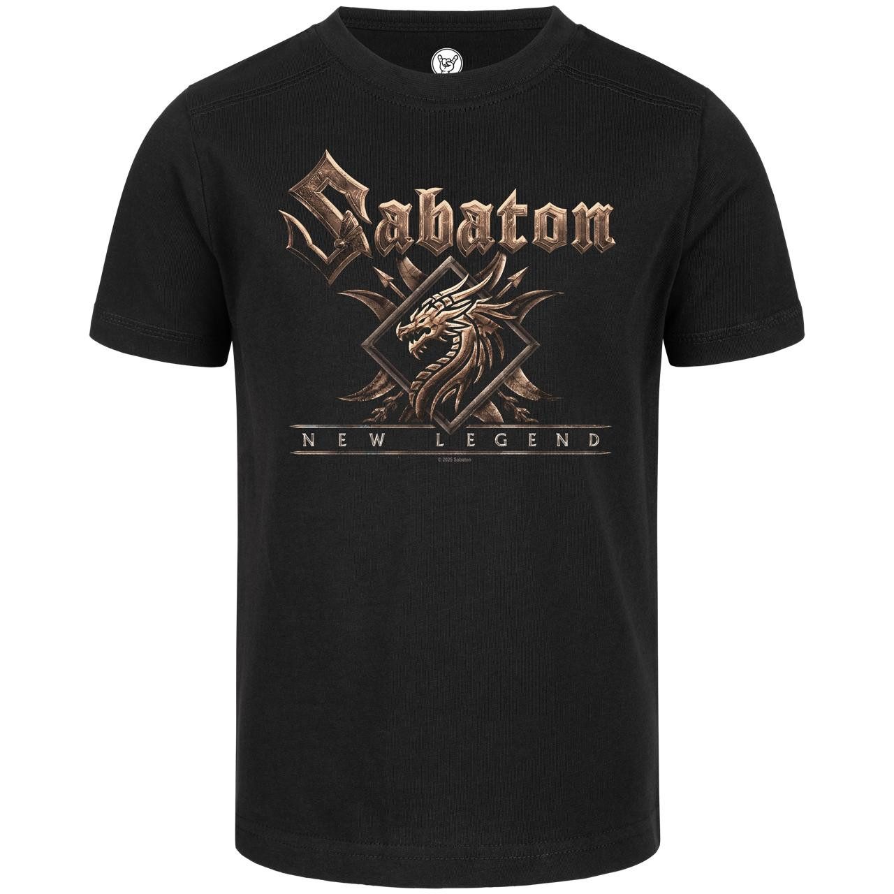 T-Shirt mit Sabaton (New Legend) Aufdruck für Kinder (2–14 J)