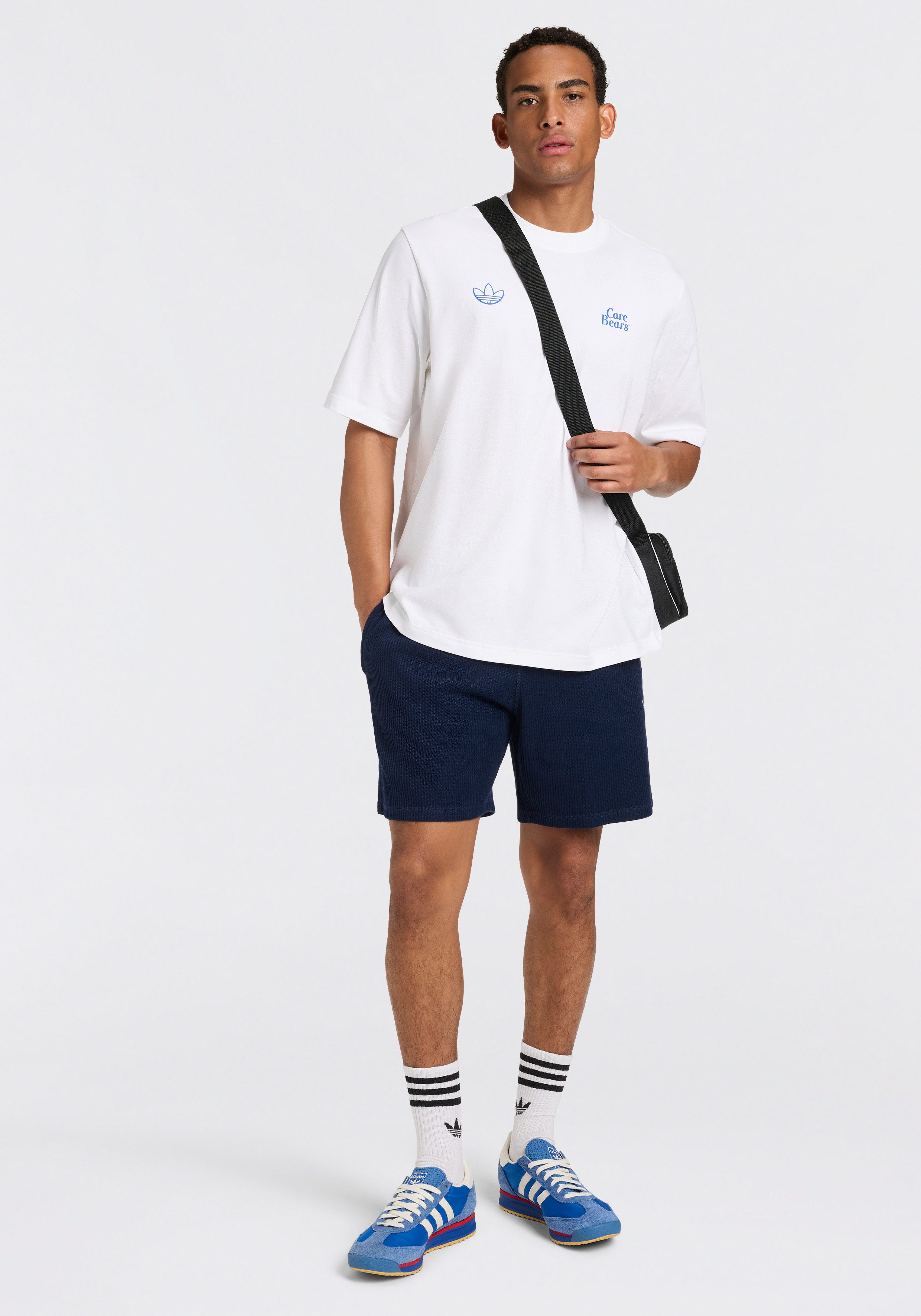 adidas Originals Shorts TREFOIL ESSENTIALS WAFFELSTRICK für Erwachsene, sportlicher Stil, aus Baumwolle, lässige Passform