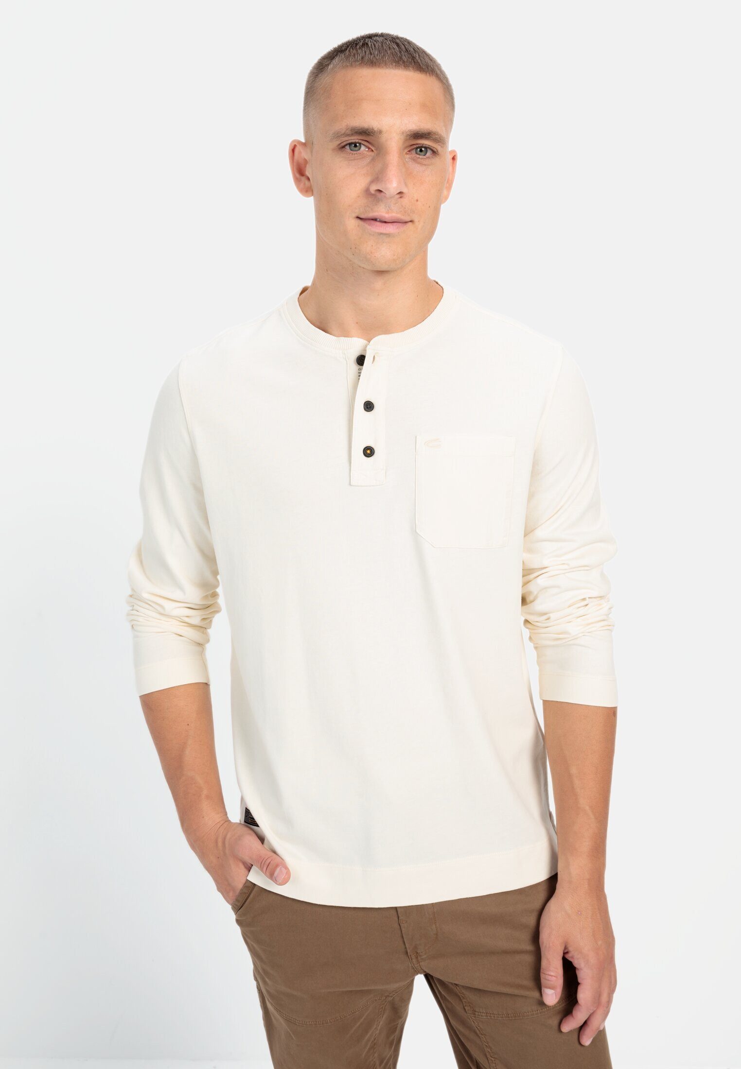 Henleyshirt aus Organic Cotton