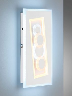 FISCHER & HONSEL LED Wandleuchte Ratio, Dimmfunktion, LED fest integriert, warmweiß - kaltweiß