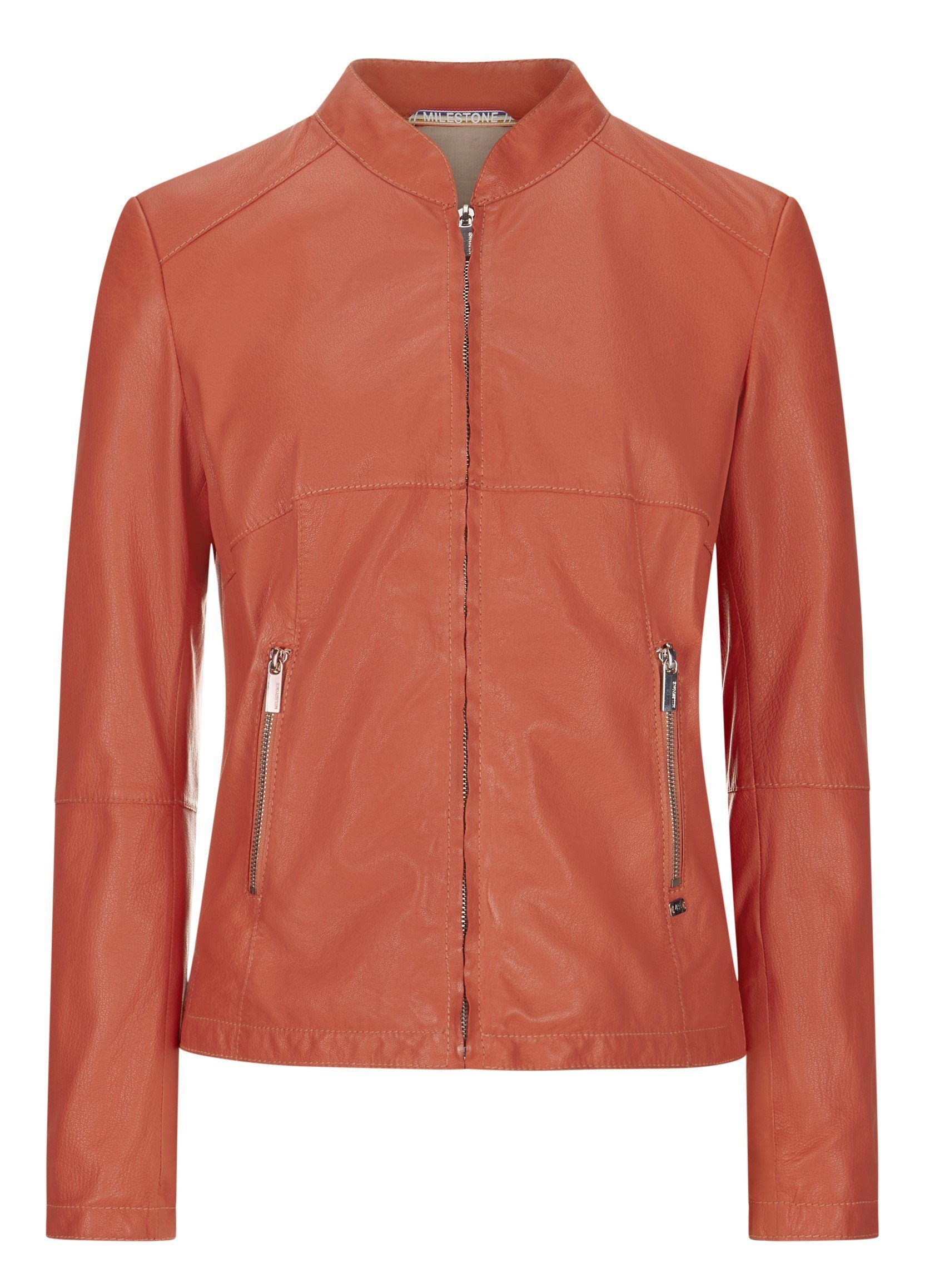 Milestone Lederjacke MSJasmine raffinierte Schnittführung aus günstig online kaufen