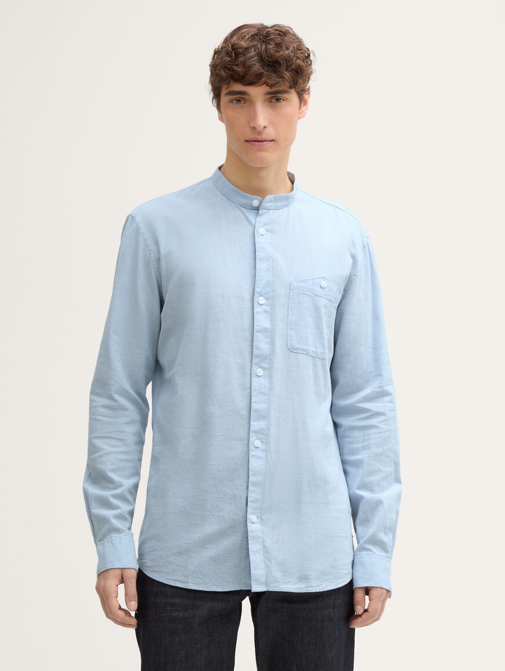 TOM TAILOR Denim Langarmhemd Fitted Hemd günstig online kaufen