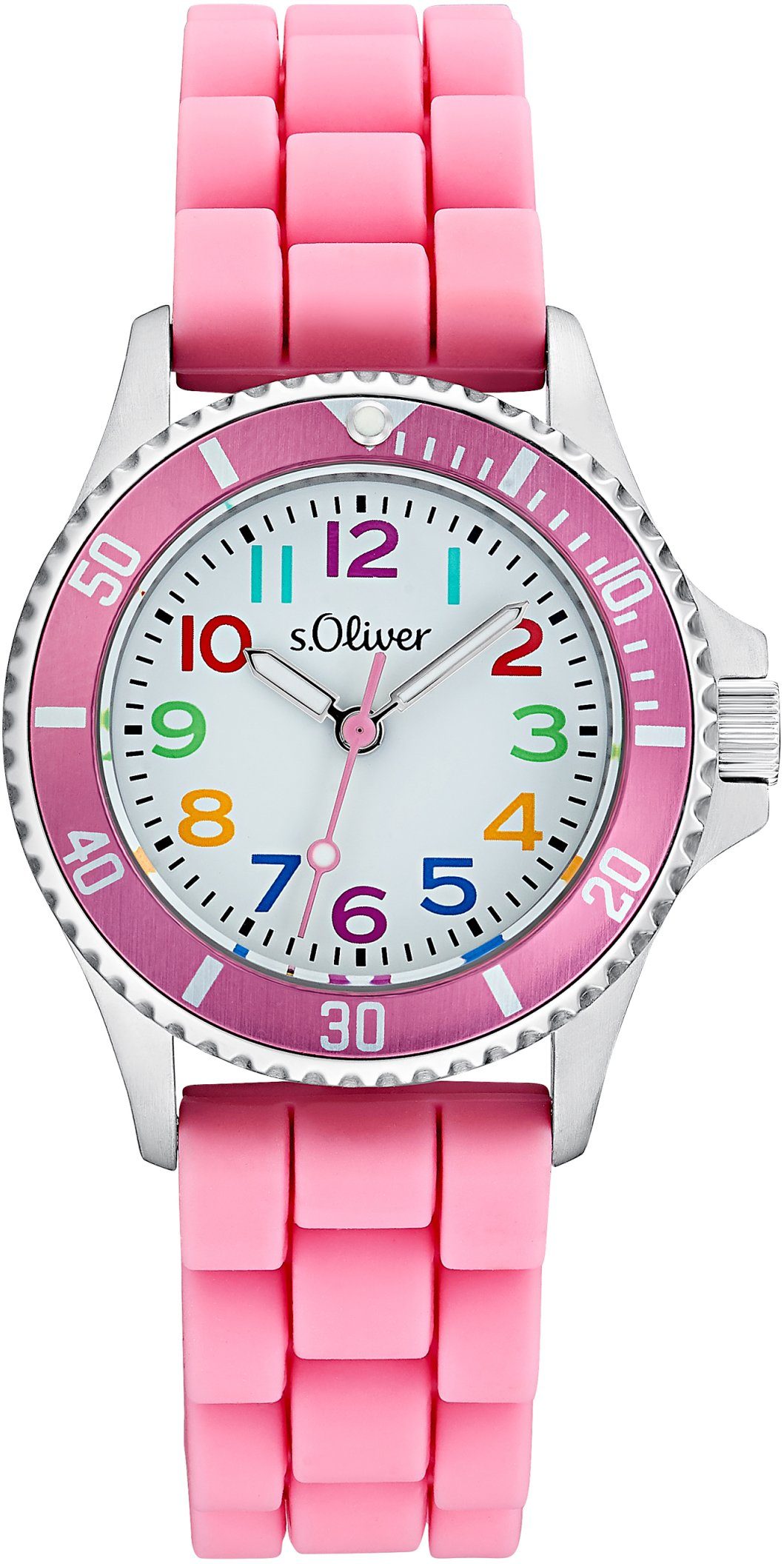 s.Oliver Quarzuhr 2033505, Armbanduhr, Kinderuhr, Mädchenuhr, ideal auch als Geschenk