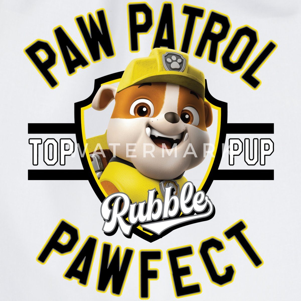 Spreadshirt Turnbeutel Paw Patrol Rubble Pawfect Turnbeutel (1-tlg)