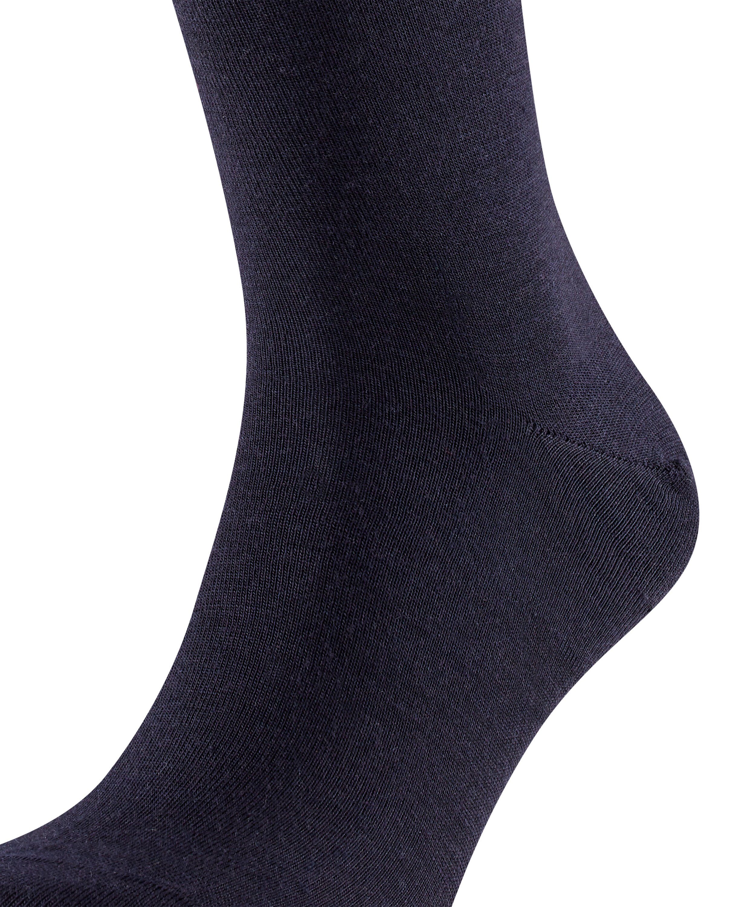 mit (6370) (1-Paar) Kniestrümpfe Schurwolle FALKE Airport dark navy