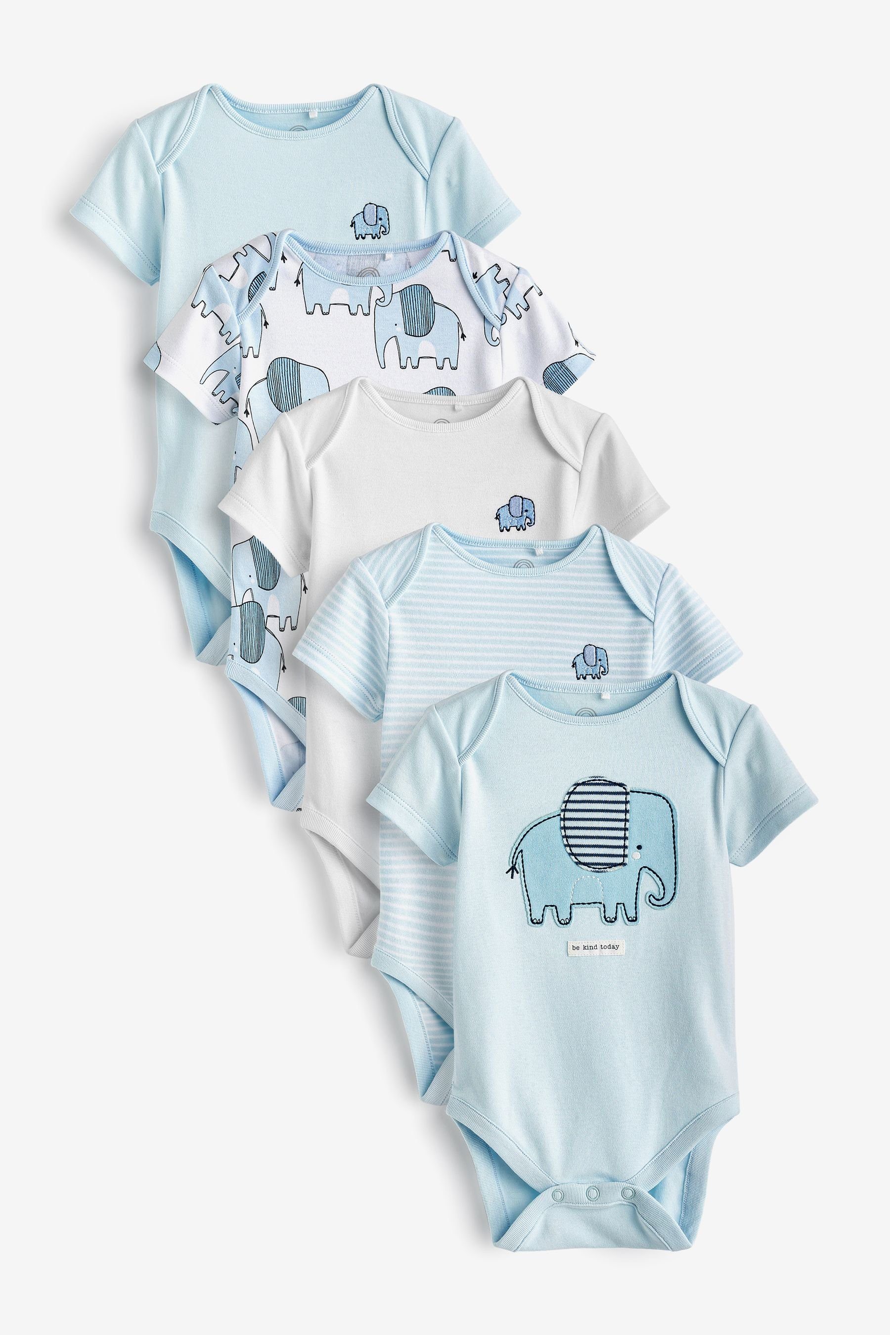 Next Langarmbody Baby-Bodys mit langem Arm, 5er-Pack (5-tlg) | Shirtbodies