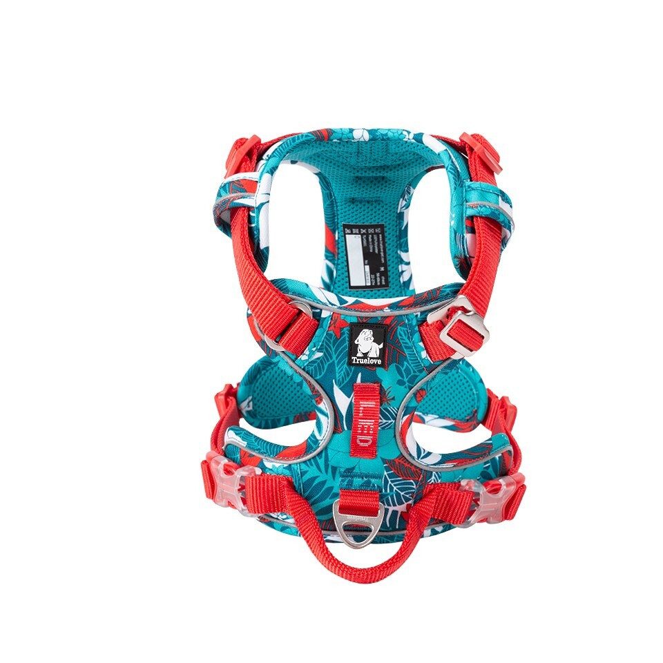 Truelove Hunde-Geschirr Geschirr Country Camouflage blau