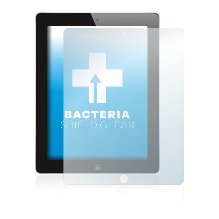 upscreen Schutzfolie für Apple iPad 2 2011 (2. Gen) Displayschutzfolie Folie Premium klar antibakteriell