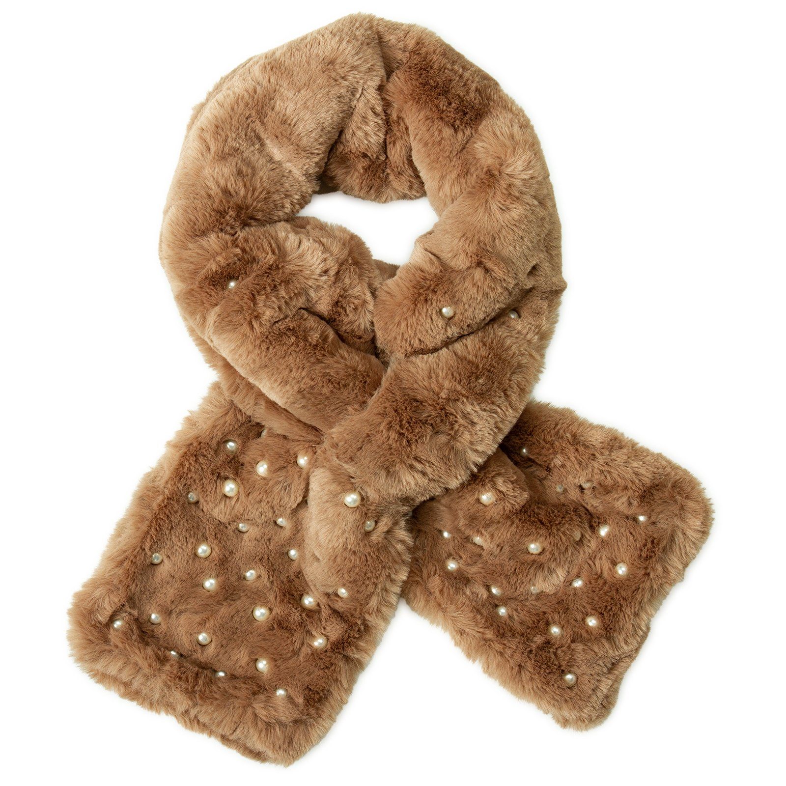 Caspar Modeschal SC482 eleganter Damen Fell günstig online kaufen