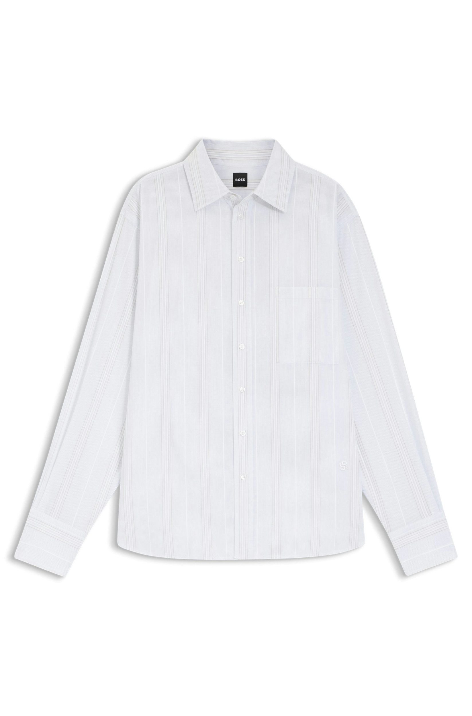 BOSS Langarmbluse Saturday_1 10278602 01