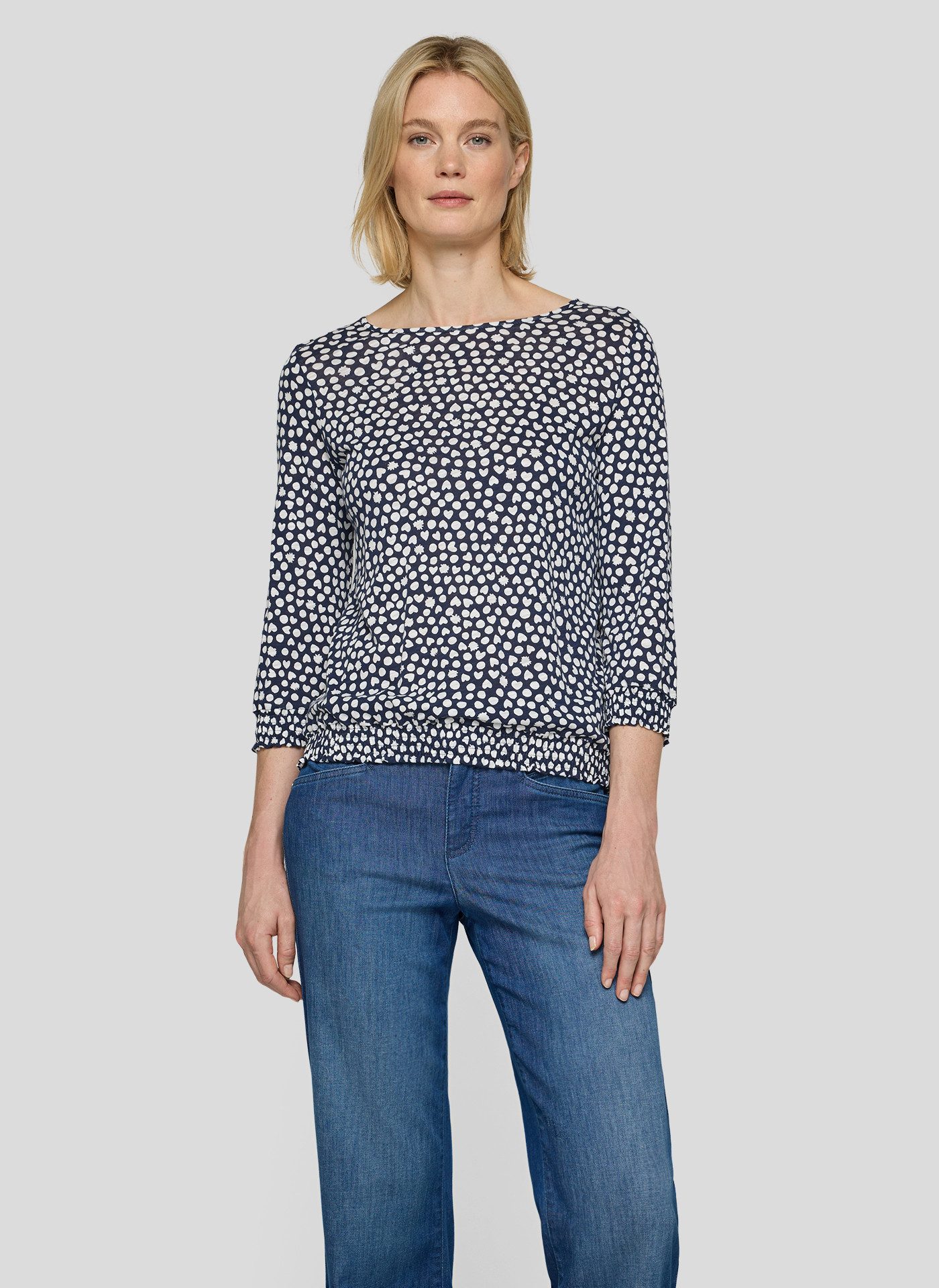 Rabe 3/4-Arm-Shirt mit All-Over Print günstig online kaufen