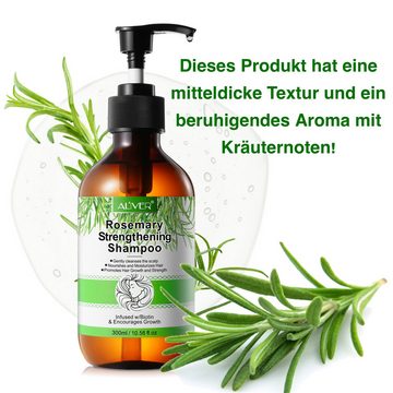 ALIVER Haarshampoo Shampoo Rosmarin für Haarwachstum Pflegeshampoo 300ml Aliver, 1-tlg.
