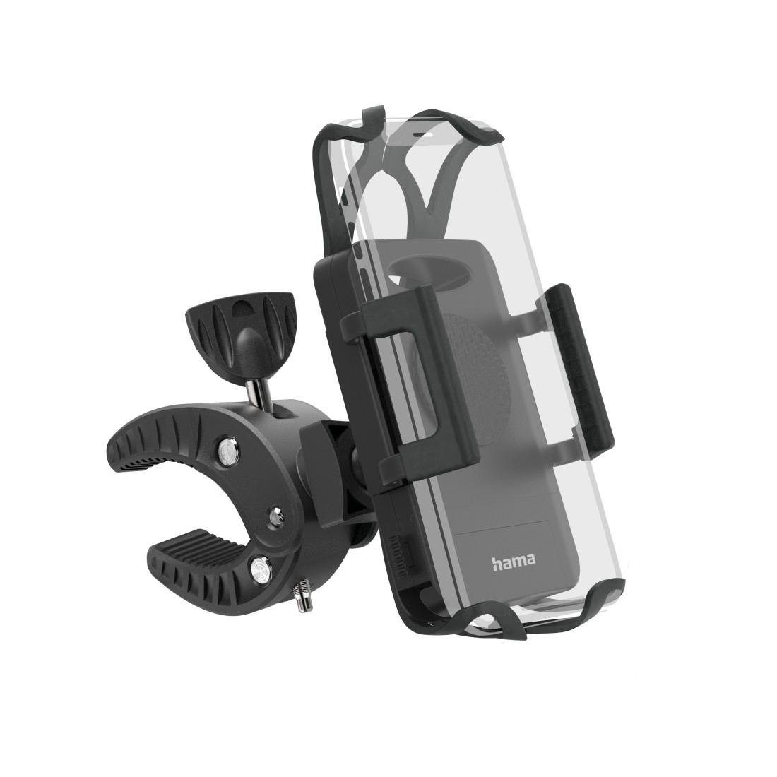 Hama Fahrrad-Handyhalterung Strong 360 Grad drehbar univers. f. Smartphones Smartphone-Halterung