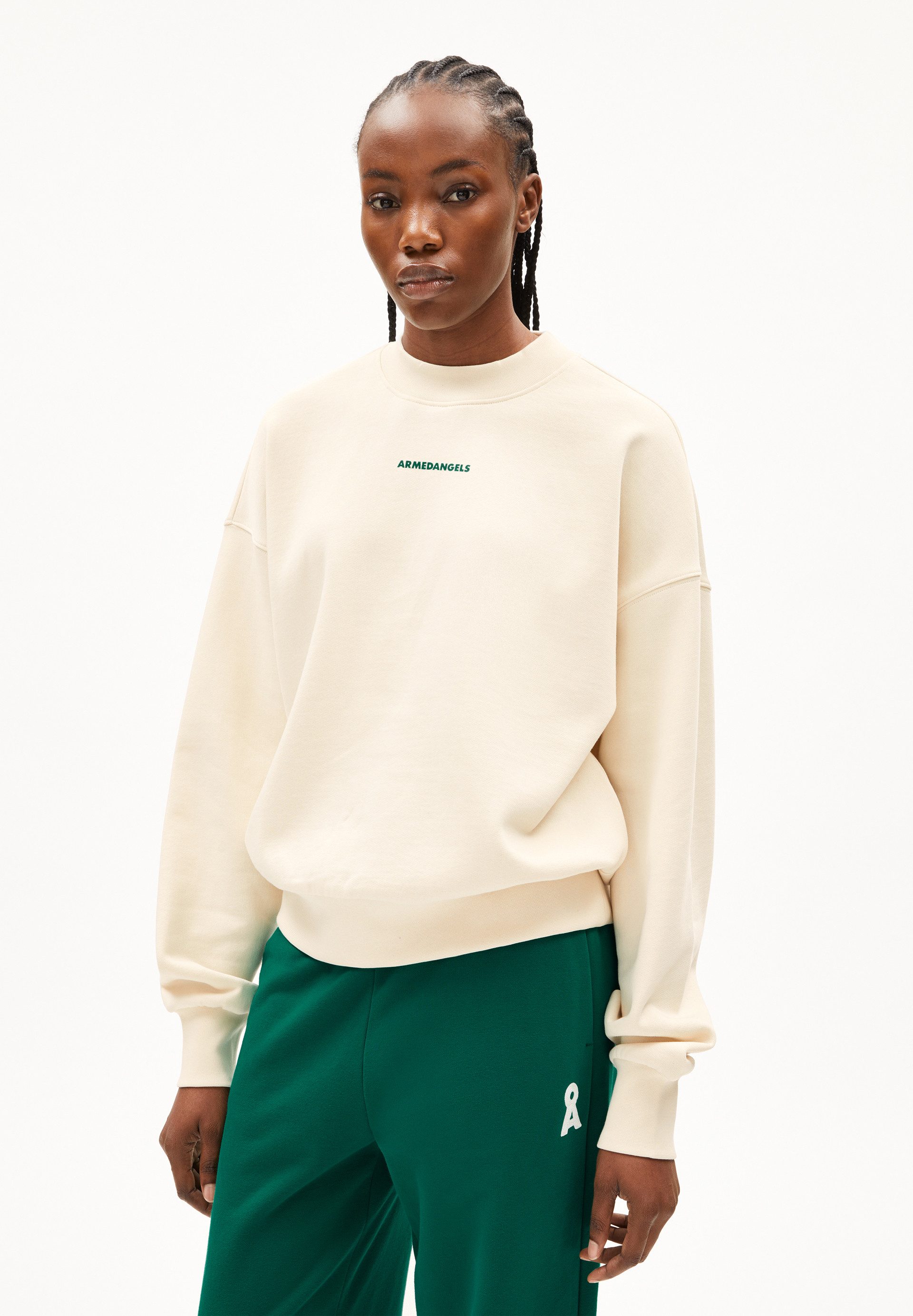 Armedangels Sweatshirt ALIZAA PRESERVE Sweatshirt aus Bio-Baumwolle (Oversized Fit) Rundhalsausschnitt