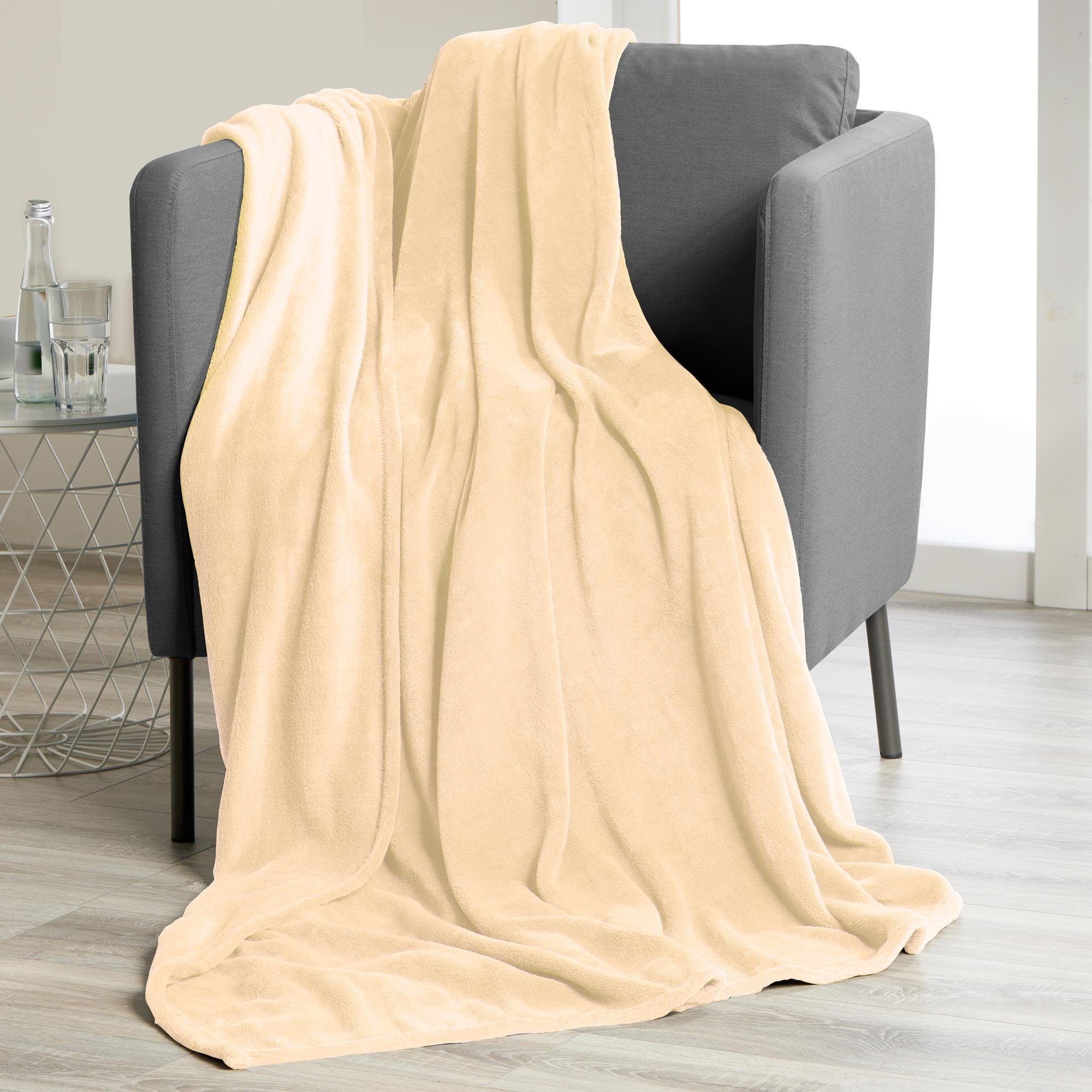 Wohndecke TV Decke Kuscheldecke Sofadecke Fleece günstig online kaufen