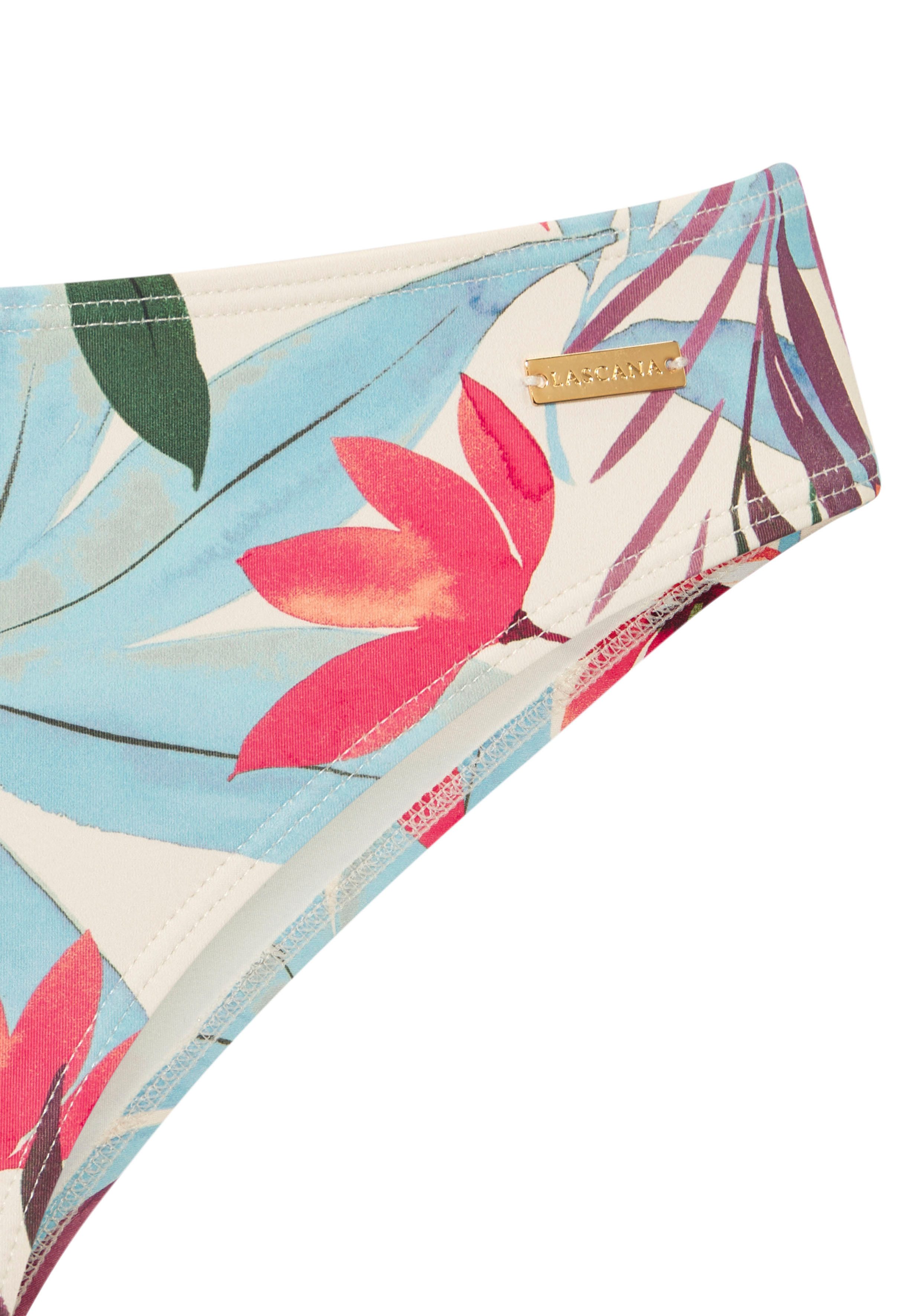 LASCANA Bikini-Hose Imani mit sommerlichem Blätterprint günstig online kaufen