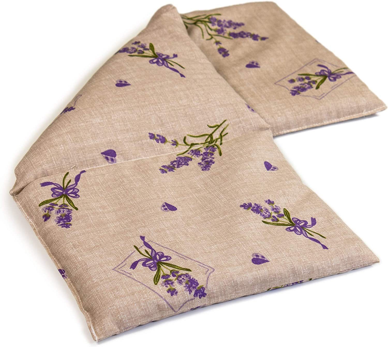 Giraffenland Wärmekissen Leinsamenkissen 3-Kammer 20x50cm Wärmekissen Kältekissen, Wärme- (Mikrowelle/Backofen) o. Kältekissen (Kühlschrank/Gefriertruhe)