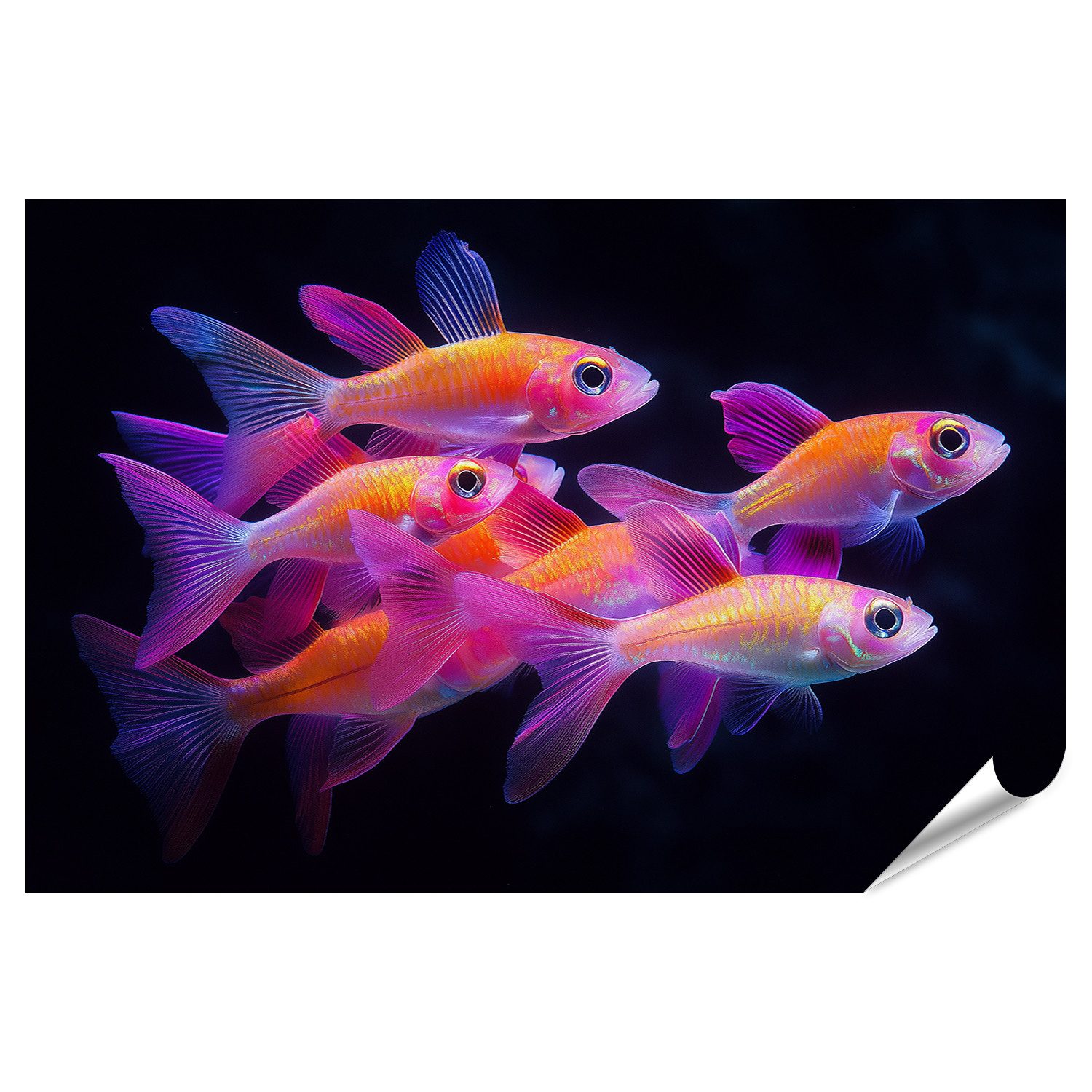 Poster Schwärmen von Juwelenfischen