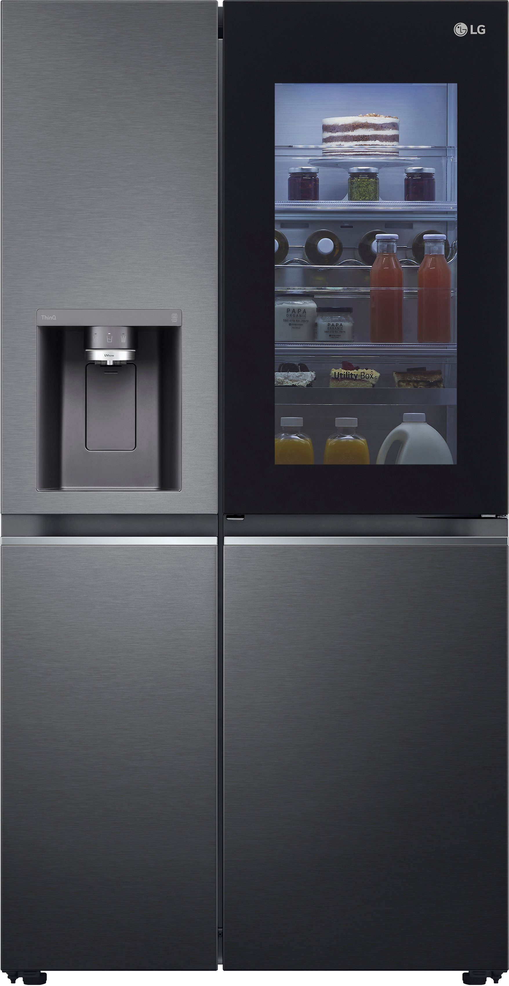 LG Side-by-Side GSXV90MCDE, 179 cm hoch, 91,3 cm breit, Craft Ice Bereiter, InstaView™