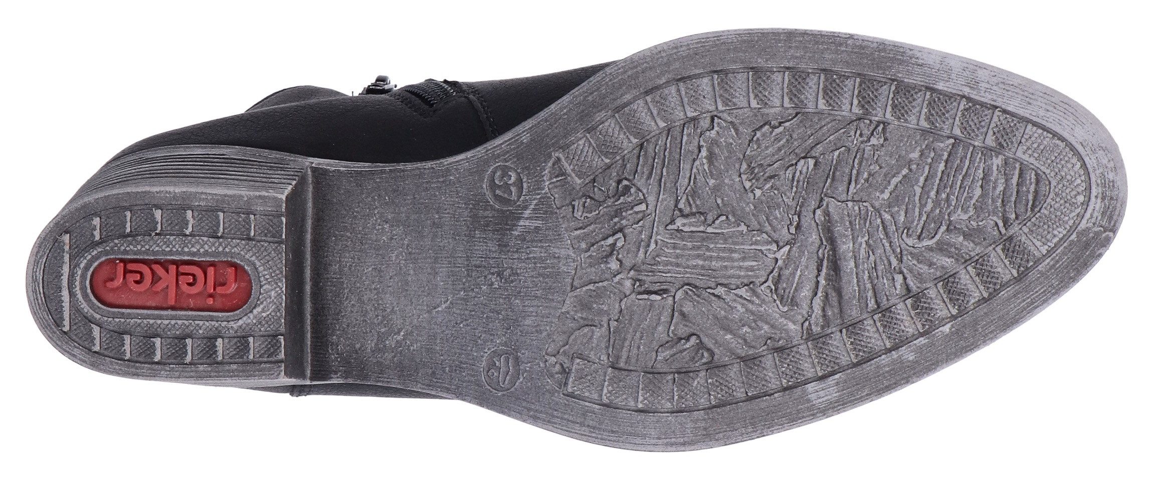 Rieker Westernstiefelette, Cowboyboots, slouchy Schaft, Blockabsatz, mit Innen-Reißverschluss