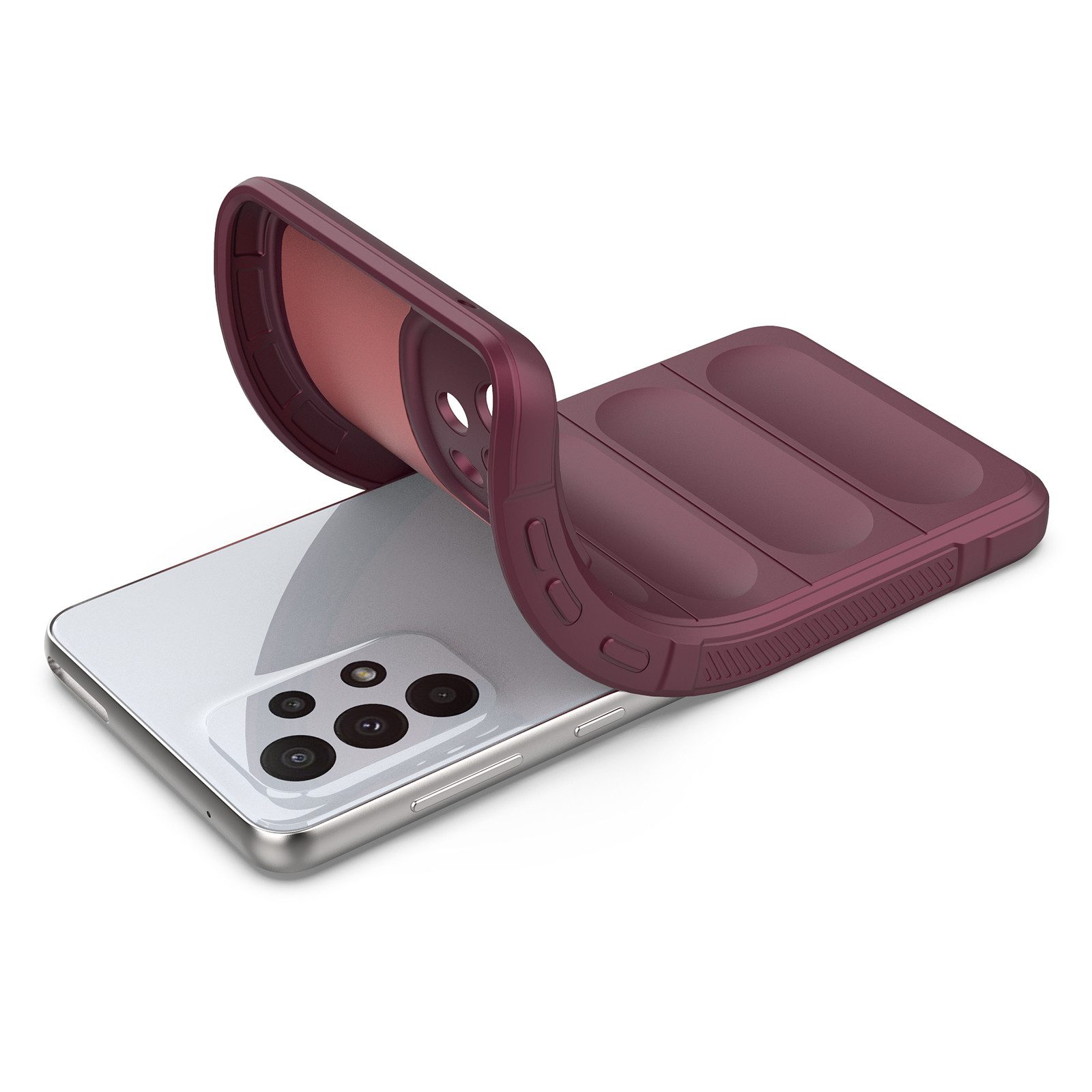 Tec-Expert Handyhülle Cover Hülle für Samsung Galaxy A33 5G 6.4 Zoll, 6.4", Case mit Griffzonen und Mikrofaser Inlay