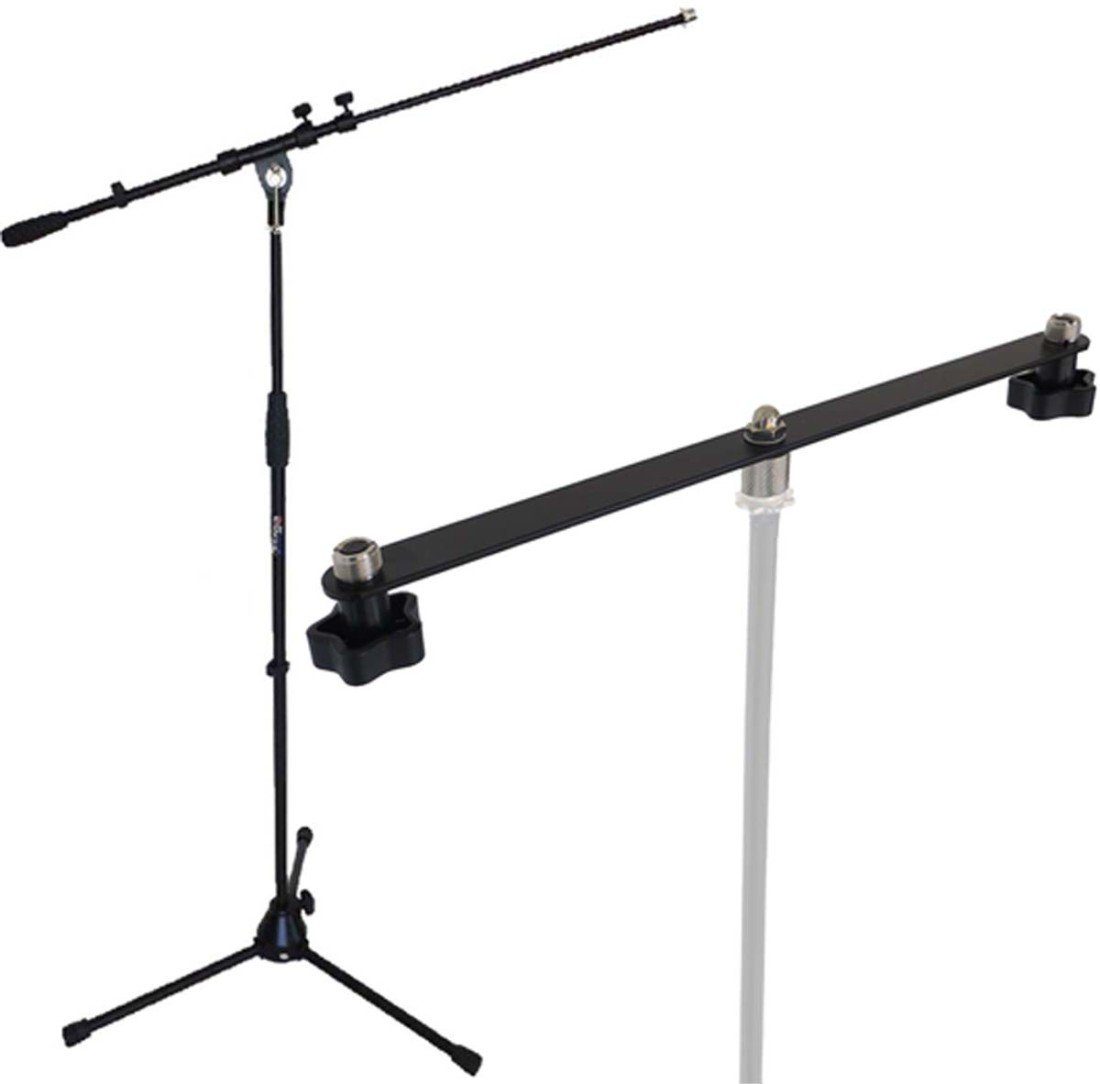 Mikrofonständer keepdrum STB01 Stereo-Schiene T-Bar mit Mikrofonständer