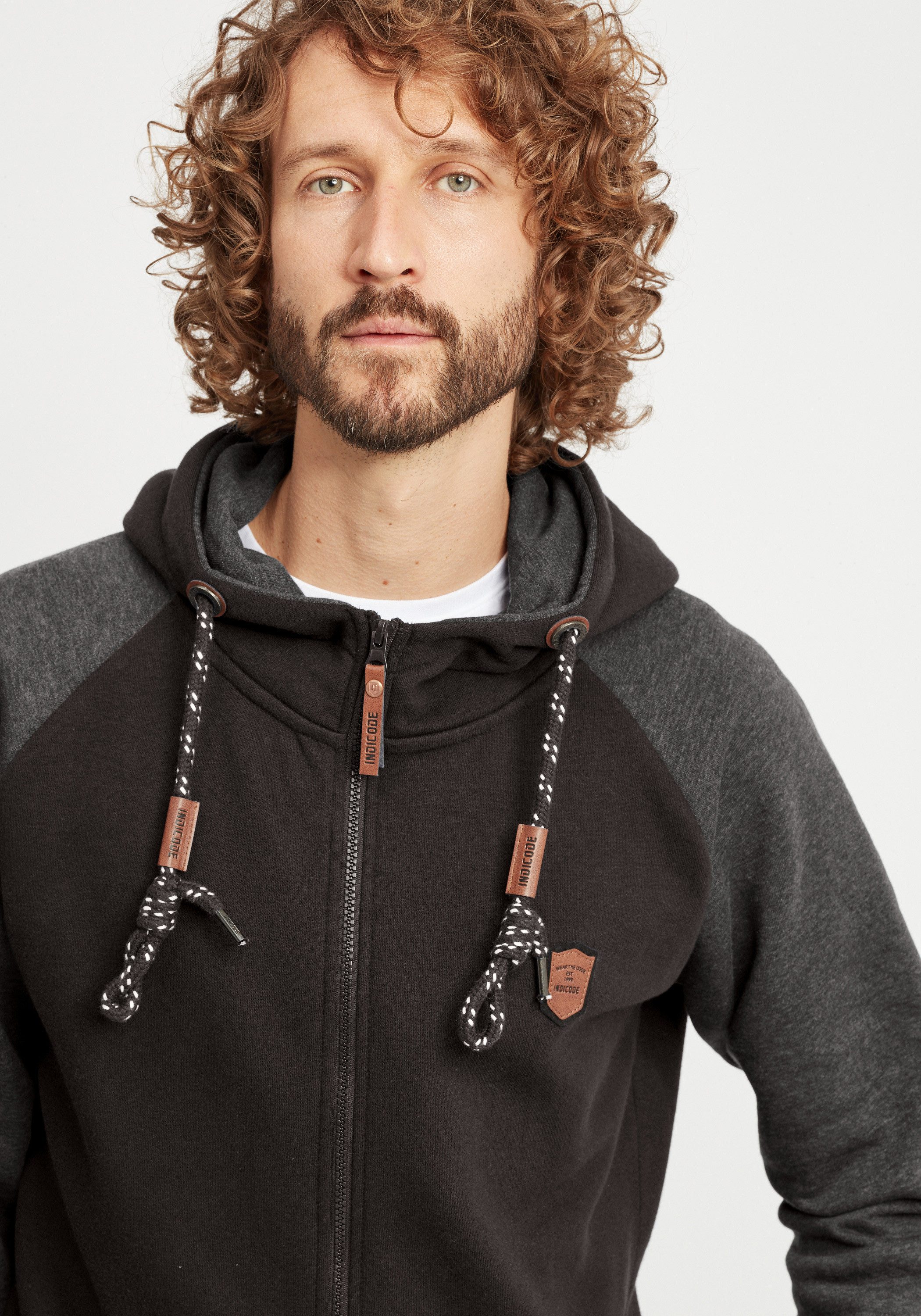 Indicode Kapuzensweatjacke IDTerence Sweatjacke mit Kapuze