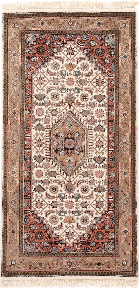 Orientteppich Indo Keshan 75x142 Handgeknüpfter Orientteppich Läufer, Nain Trading, rechteckig, Höhe: 12 mm