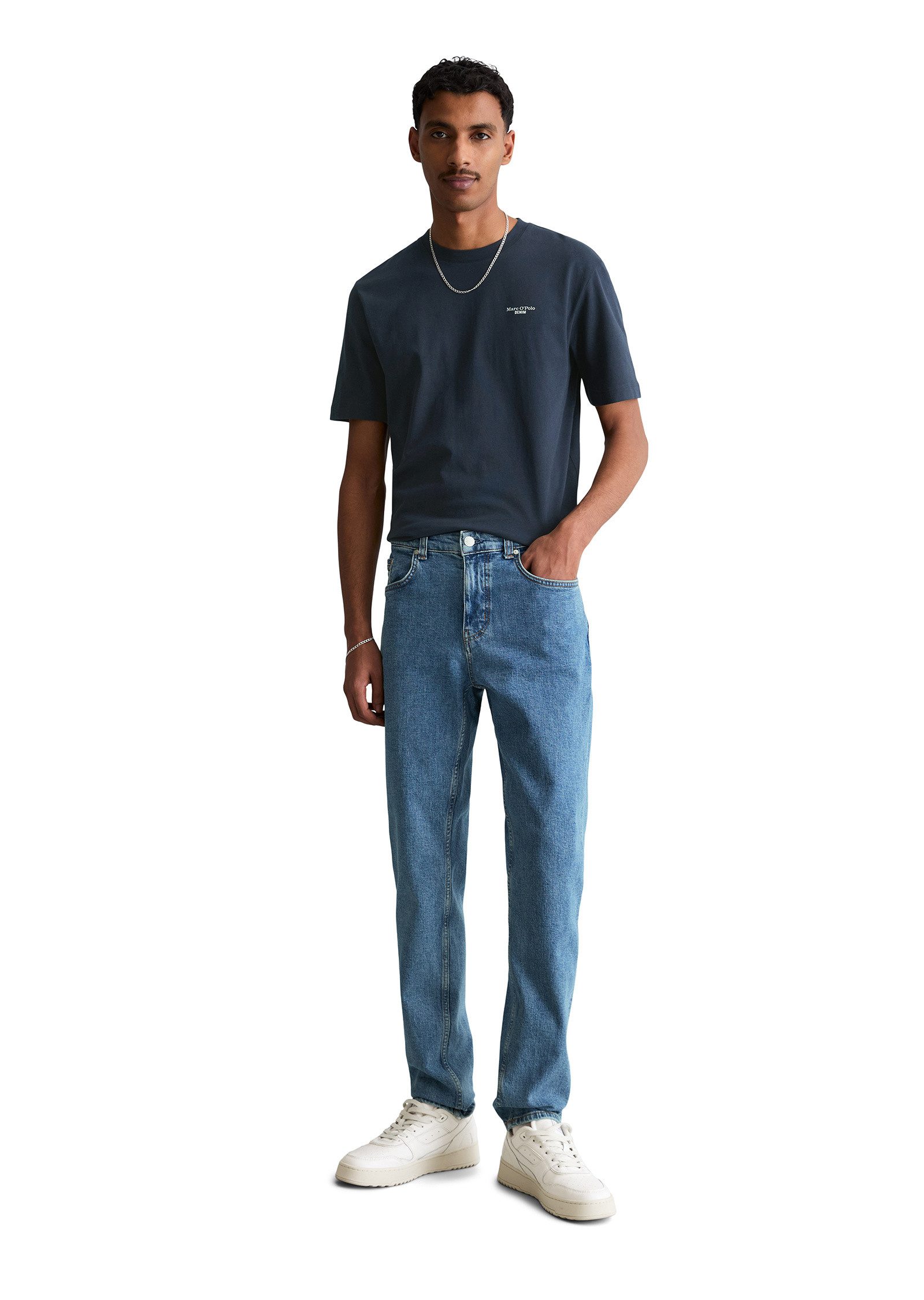 Marc O'Polo DENIM Tapered-fit-Jeans aus Bio-Baumwoll-Mix