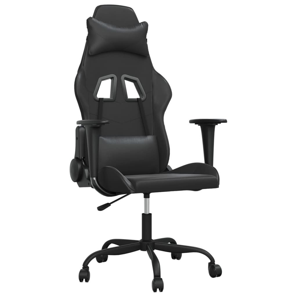 vidaXL Gaming-Stuhl Gaming-Stuhl Schwarz Kunstleder (1 St)