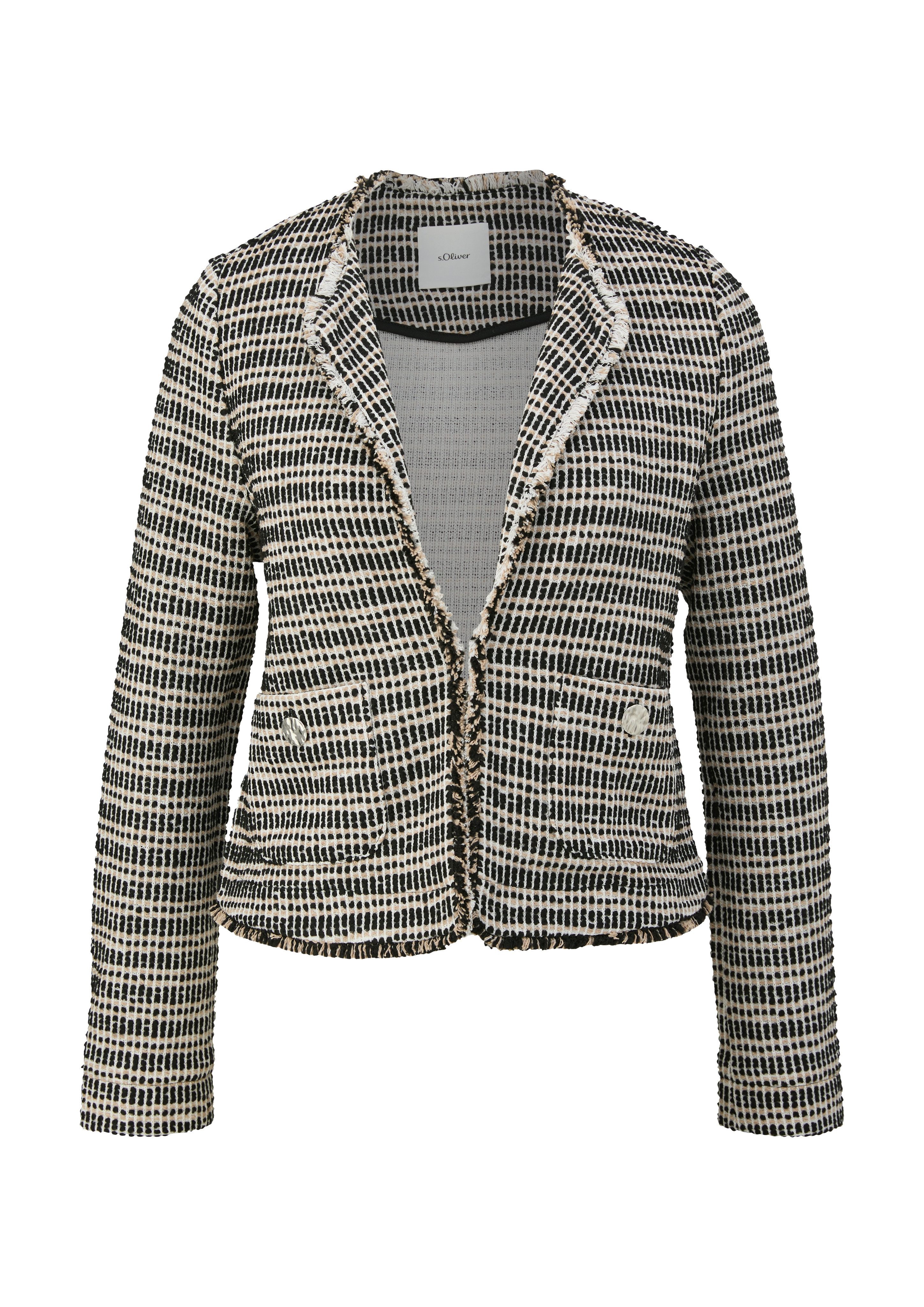 s.Oliver BLACK LABEL Bolerojacke ohne Verschluss günstig online kaufen