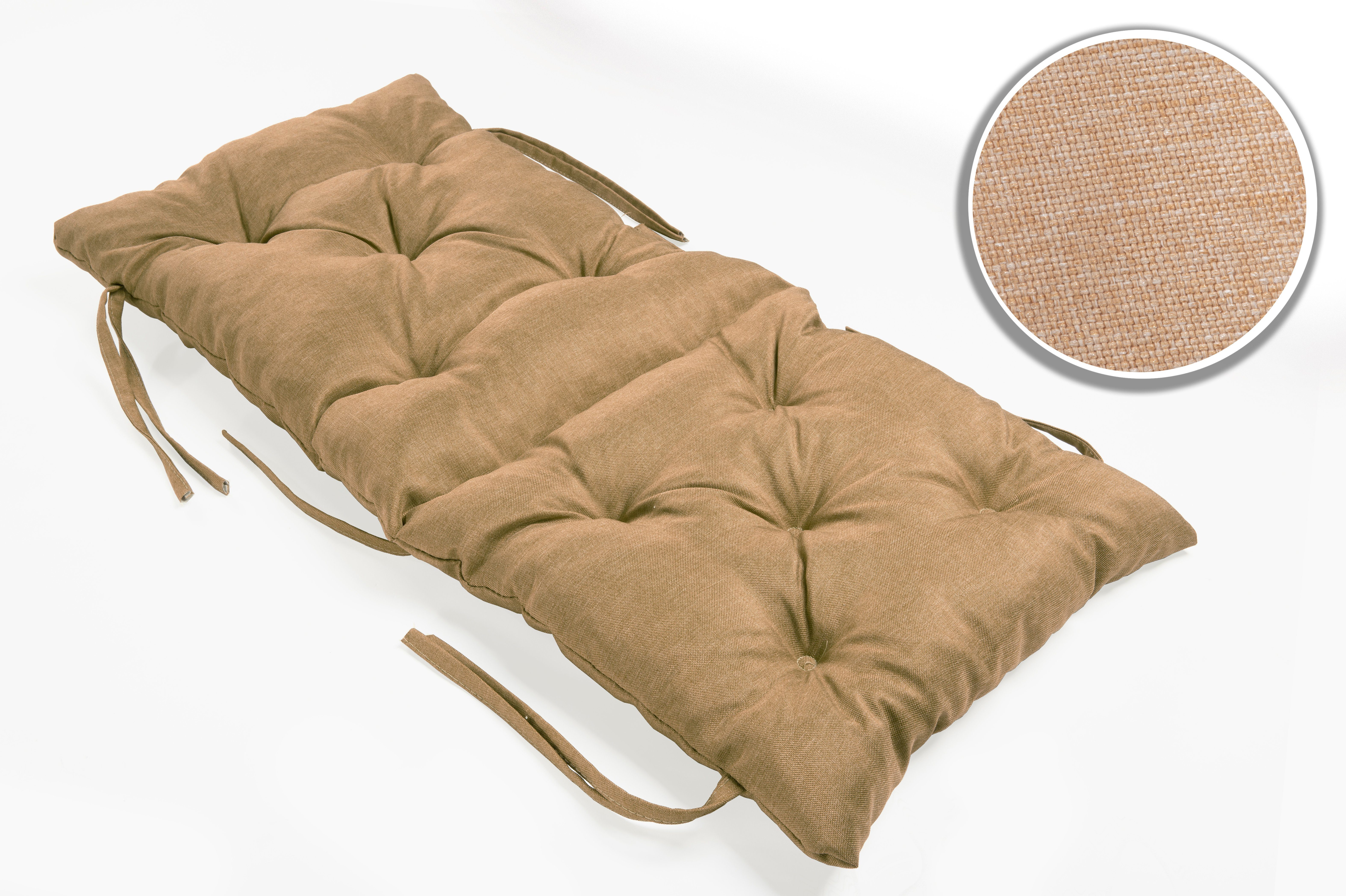 sunnypillow Bankauflage Bankauflage Stuhlkissen viele Farben und Größen zur Auswahl, 50x50x50cm sandfarben