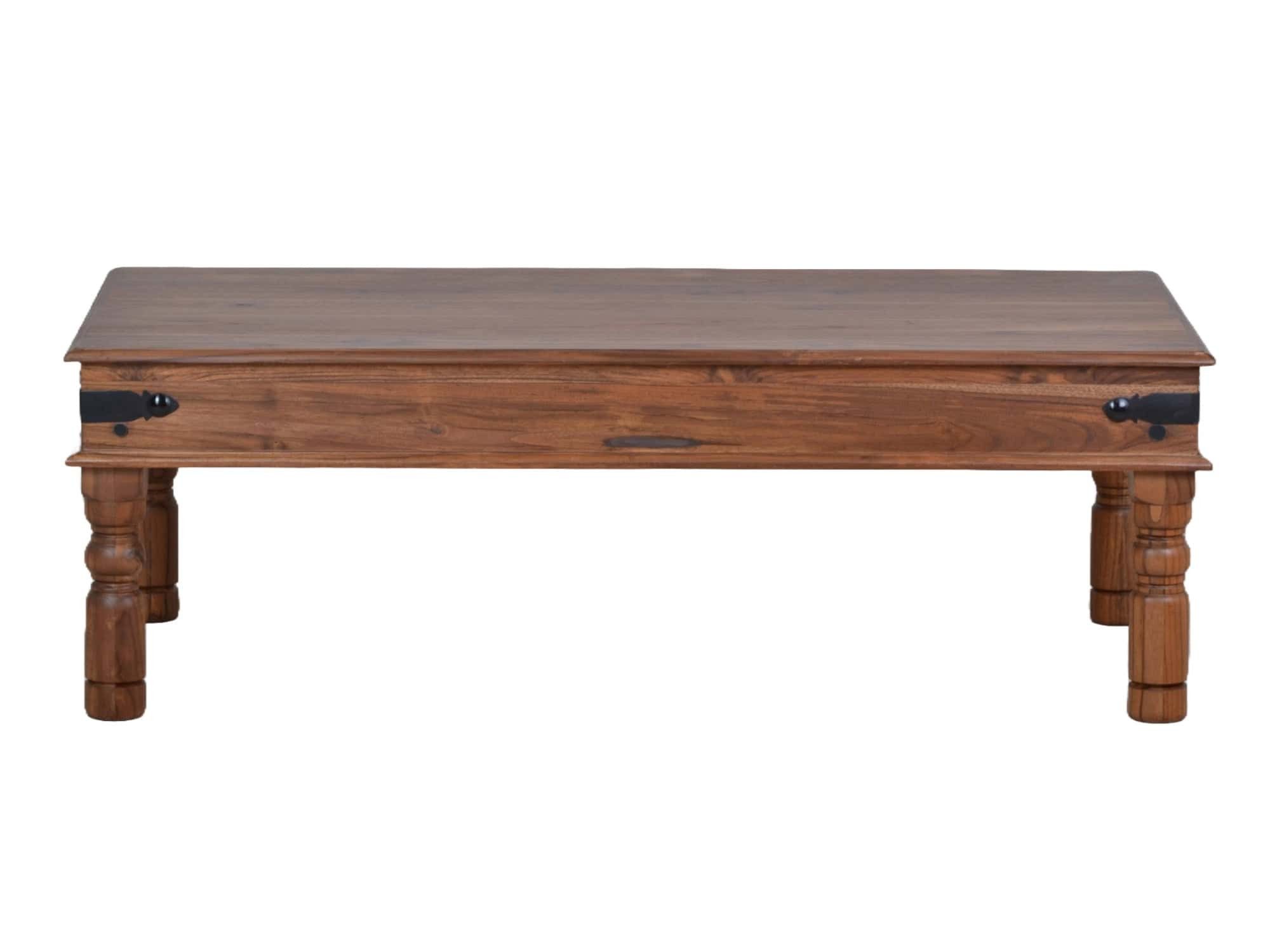 MiaMöbel Couchtisch Colombo, aus massivem Teakholz Natur