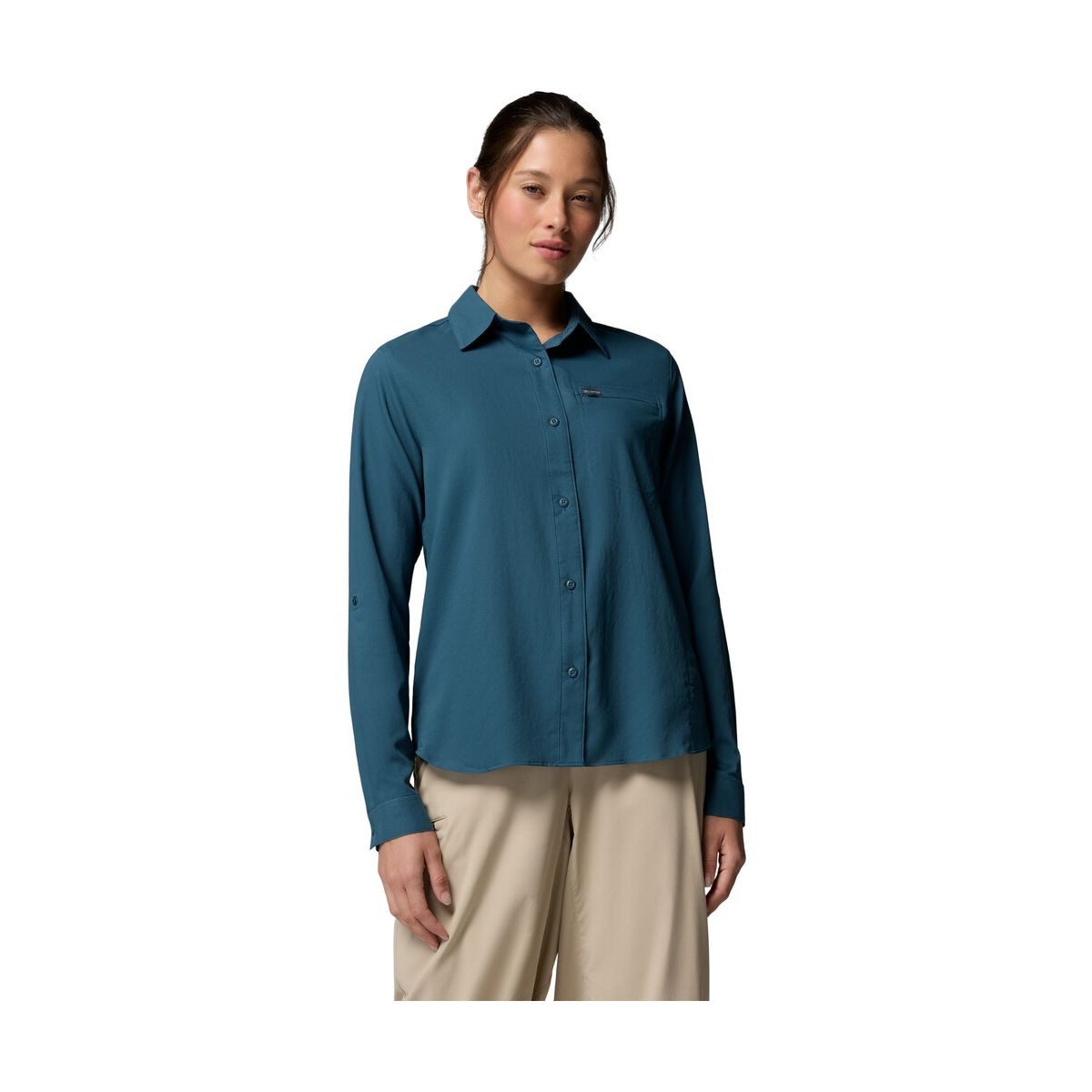 Columbia Longsleeve Silver Ridge Utility II Long Sleeve Shirt Vielseitiges, leichtes Damenhemd mit UV-Schutz, ideal für Wander- und