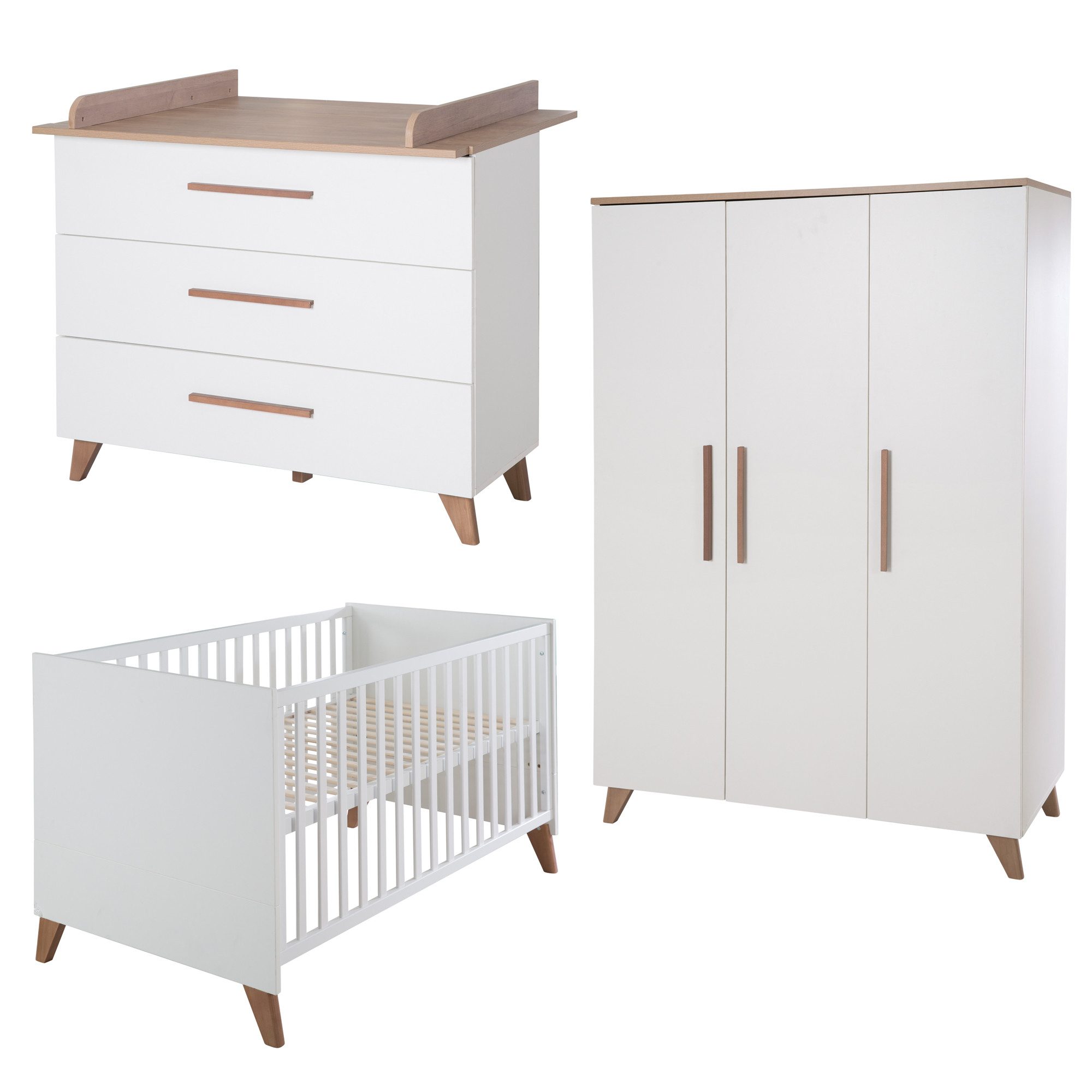 roba® Babyzimmer-Komplettset Lennie 3-teilig - Weiß günstig online kaufen