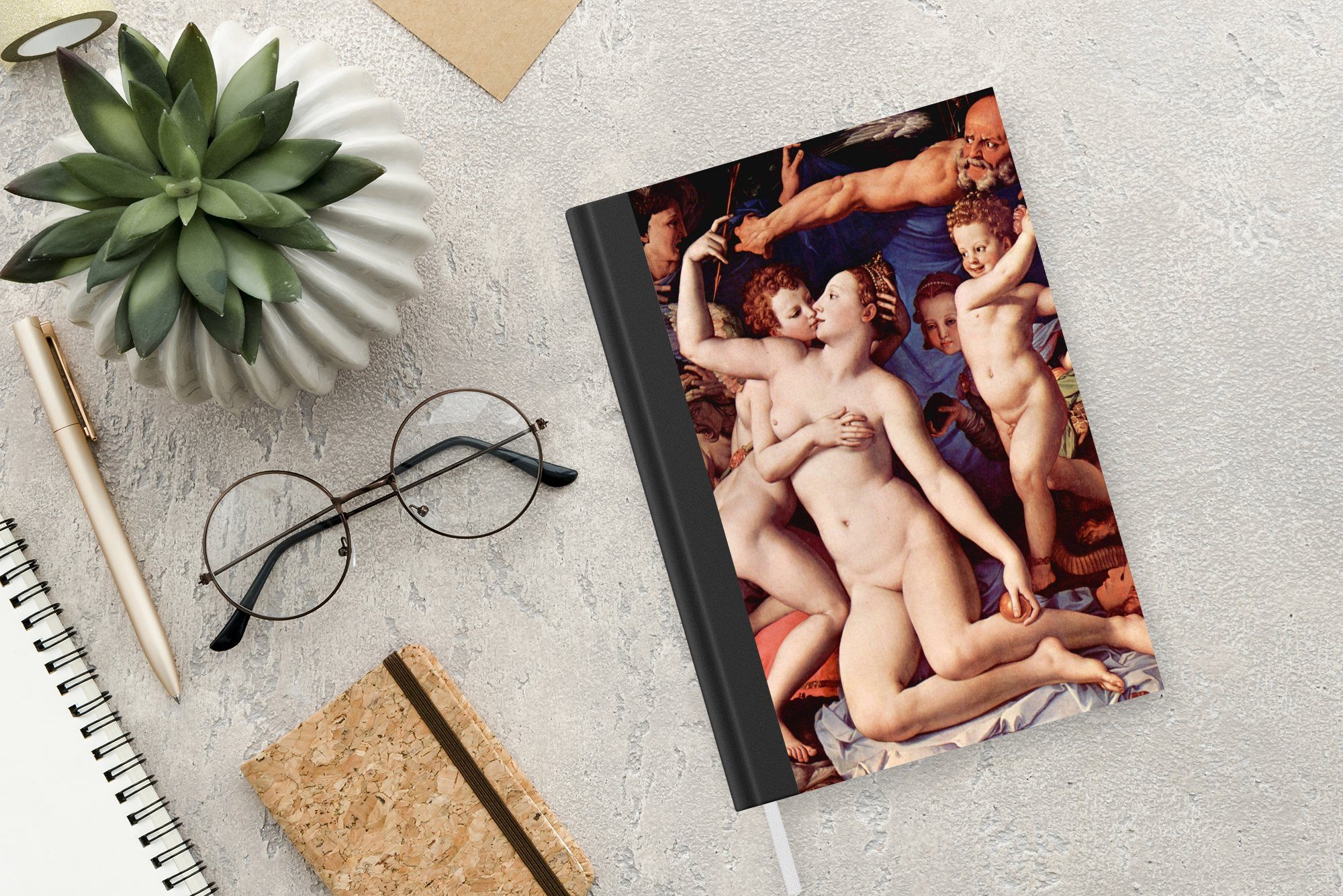 Haushaltsbuch MuchoWow Venus, 98 Torheit Journal, A5, Amor, Tagebuch, Notizheft, Seiten, - Merkzettel, da Leonardo und Vinci, Notizbuch Zeit