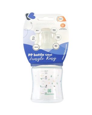Kikkaboo Babyflasche Babyflasche PP 120 ml, Anti-Kolik-Sauger Größe S, Weithals, ab Geburt