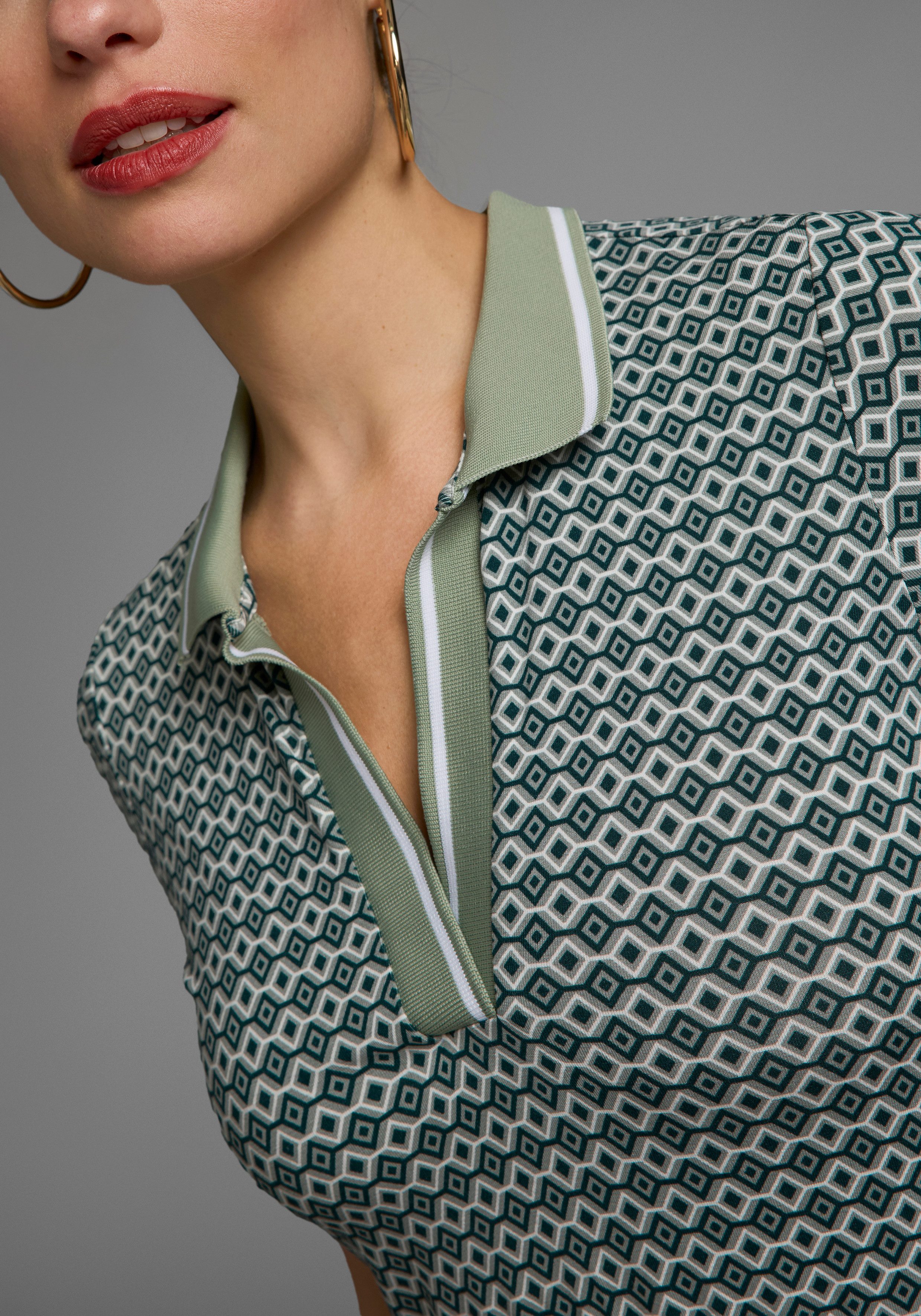 Laura Scott Sommerkleid mit modischem Polo-Kragen günstig online kaufen