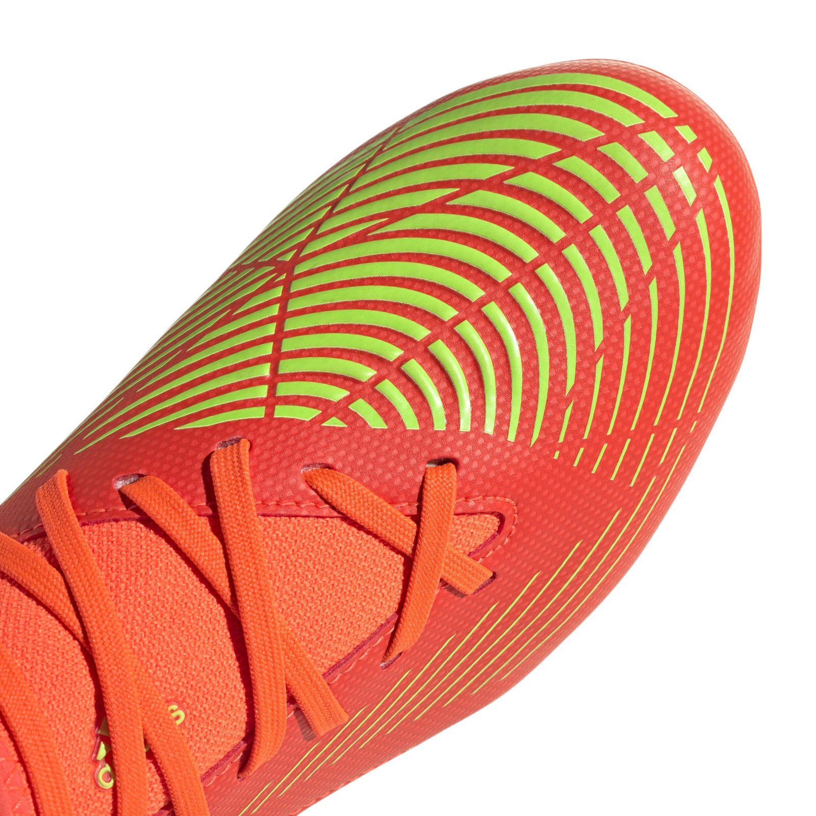 adidas Performance Predator Edge.3 FG (für feste Böden, Naturrasen) solarrot Kinder Fußballschuh – Bild 2 von 5
